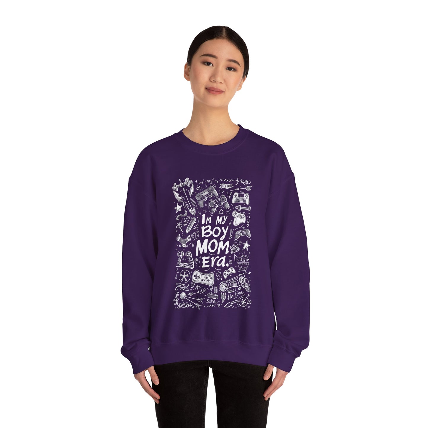 Unisex Heavy Blend™ Crewneck Sweatshirt - In My Boy Mom Era - Gamer