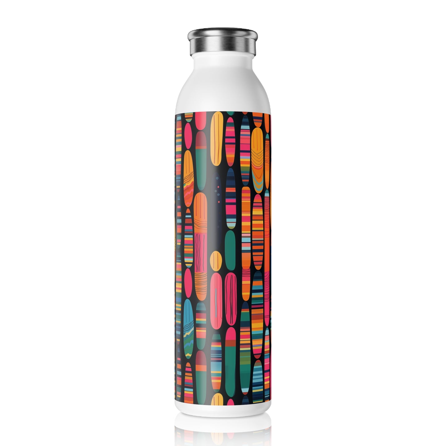 Slim Water Bottle - Petrarca So Paulo Stripes
