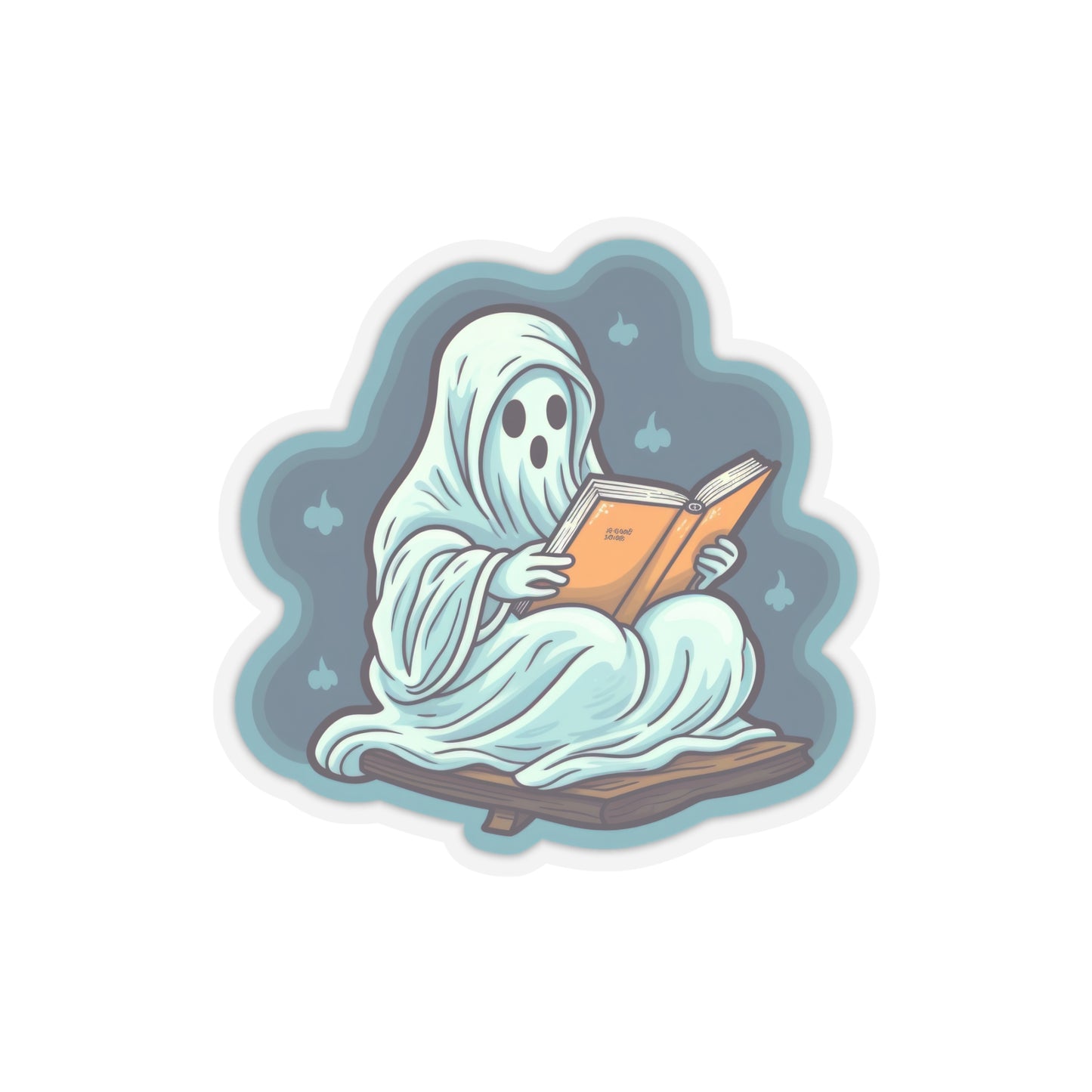 Bookish Ghost Stickers, Halloween Literary Stickers, Teacher's Halloween Present, Librarian Themed Stickers, Spooky Ghost Stickers