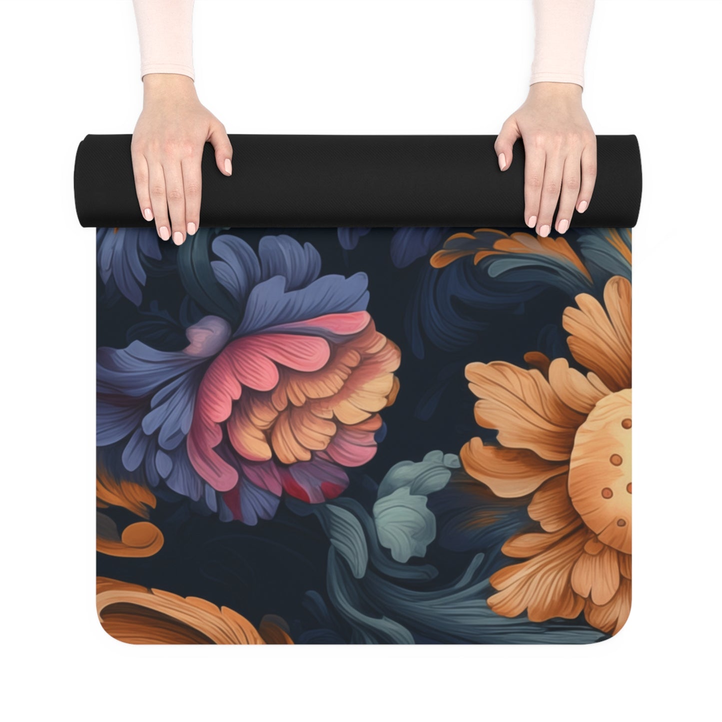Rubber Yoga Mat- Sappho Paris Jacobean