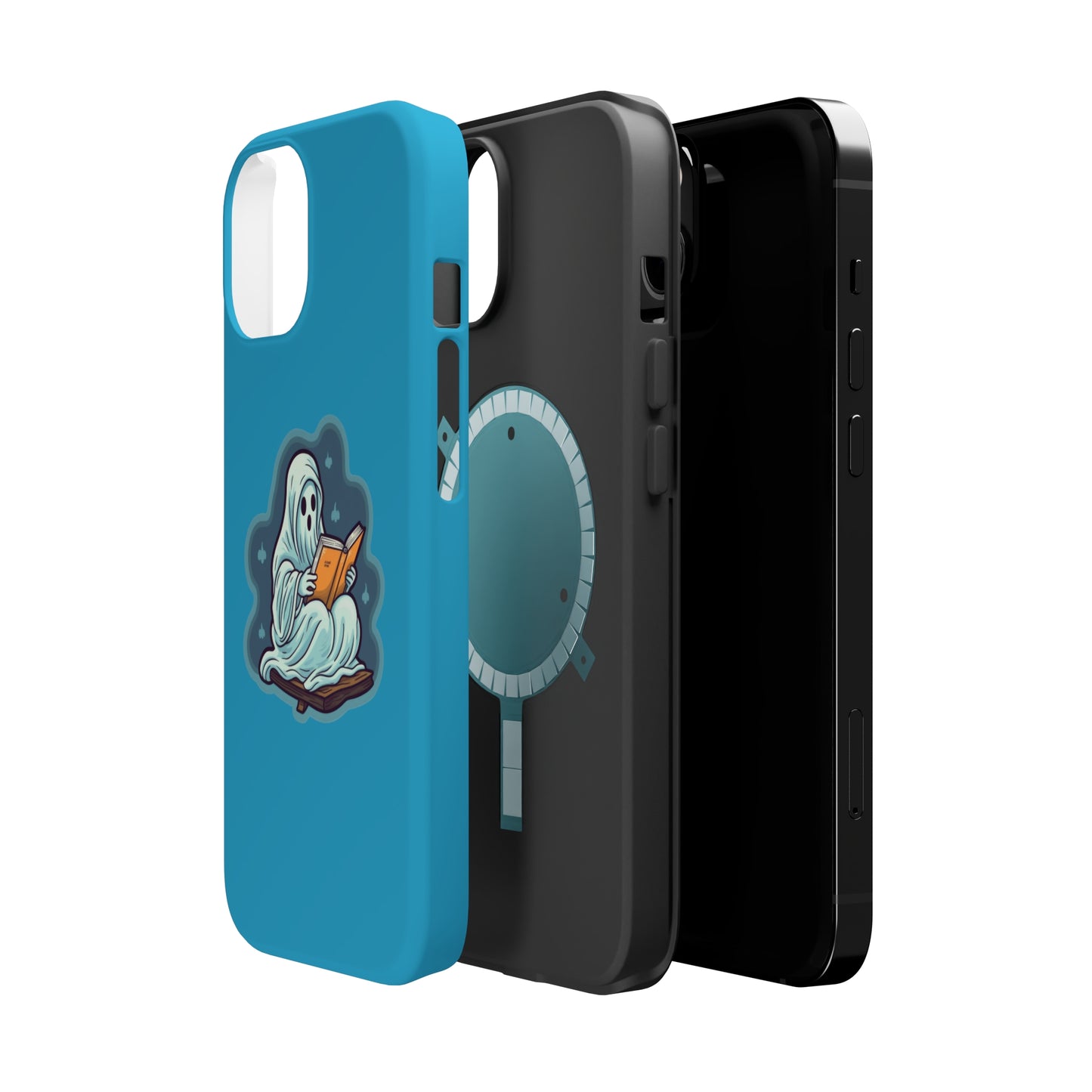 Bookish Ghost Phone Case, Halloween Literary iPhone Case, Teacher's Halloween Present, Librarian Themed Phone Case, Spooky Ghost iPhone Case