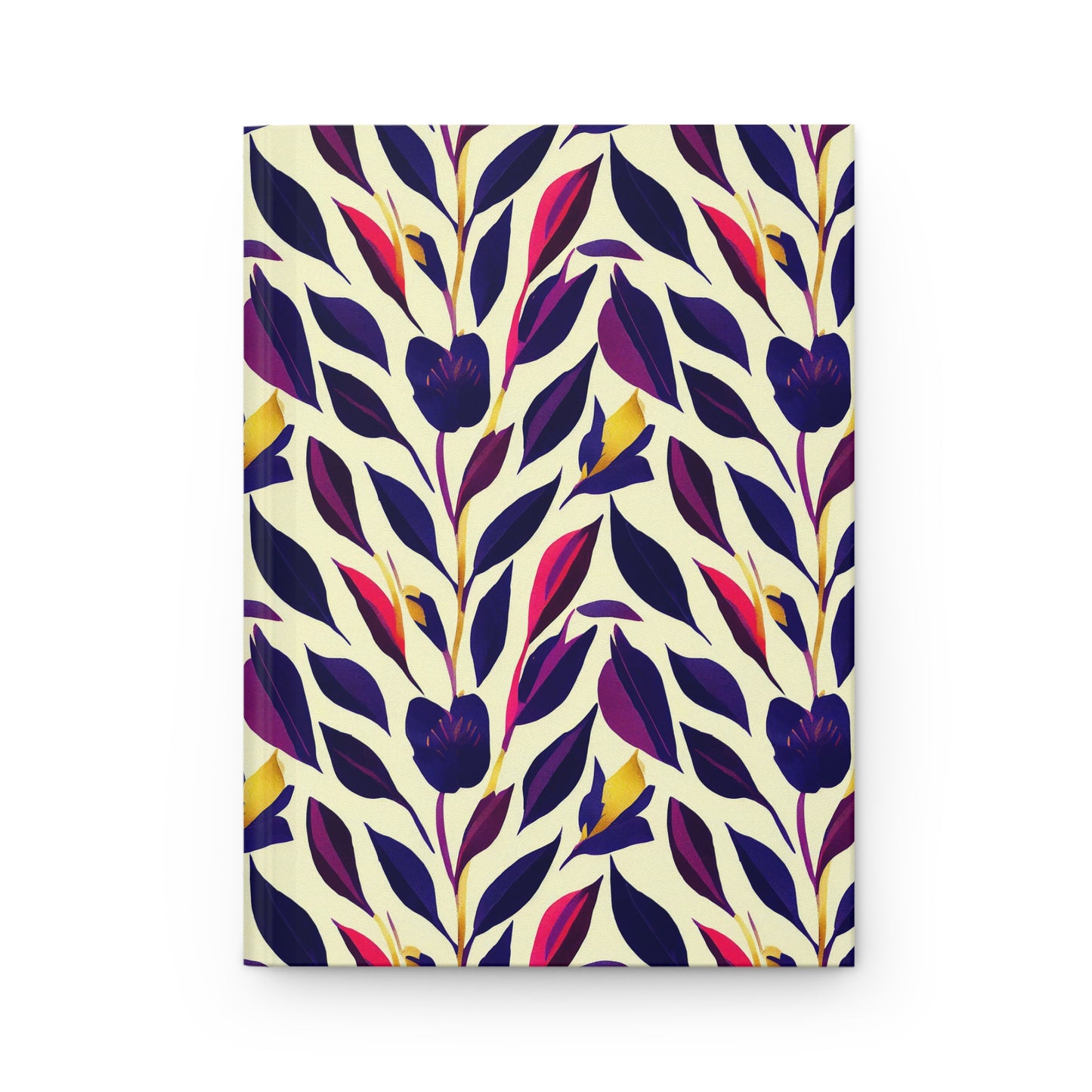 Hardcover Journal Matte - Violet Flourish Damask