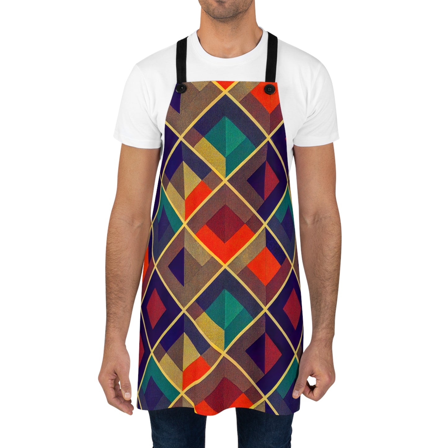 Canvas Apron - Herringbone Kaleidoscope