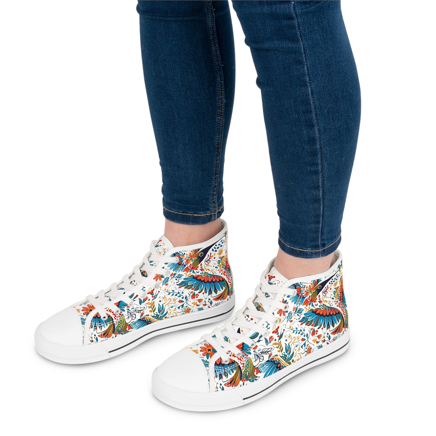 Women's High Top Sneakers - Colibri Abstract
