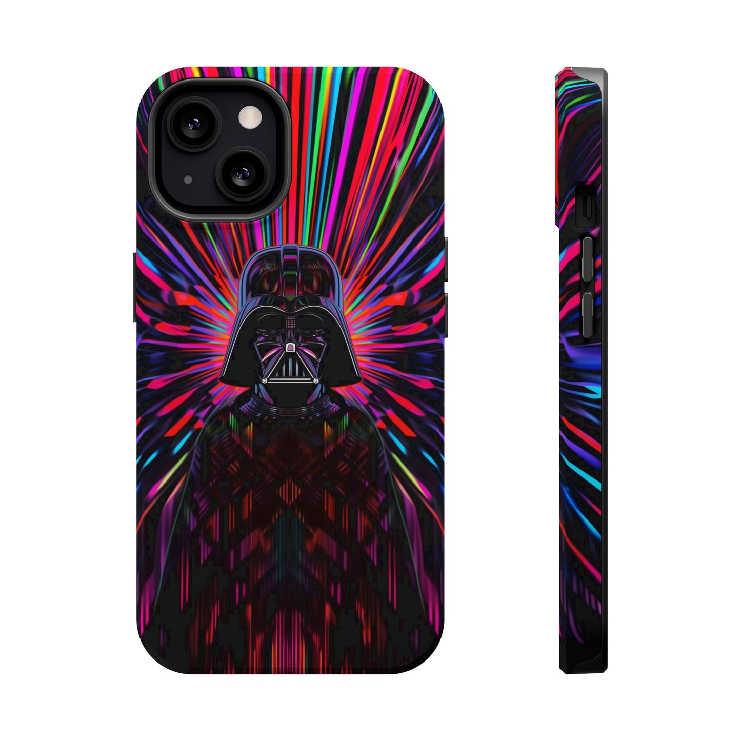 MagSafe Tough iPhone Case - Darth Vader Op Art Vintage