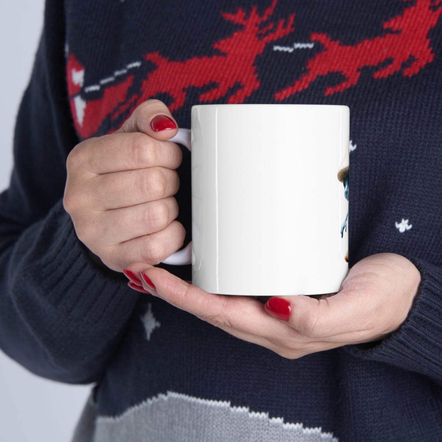 Ceramic Mug 11oz - SmurfCat WeLiveWeLoveWeLie