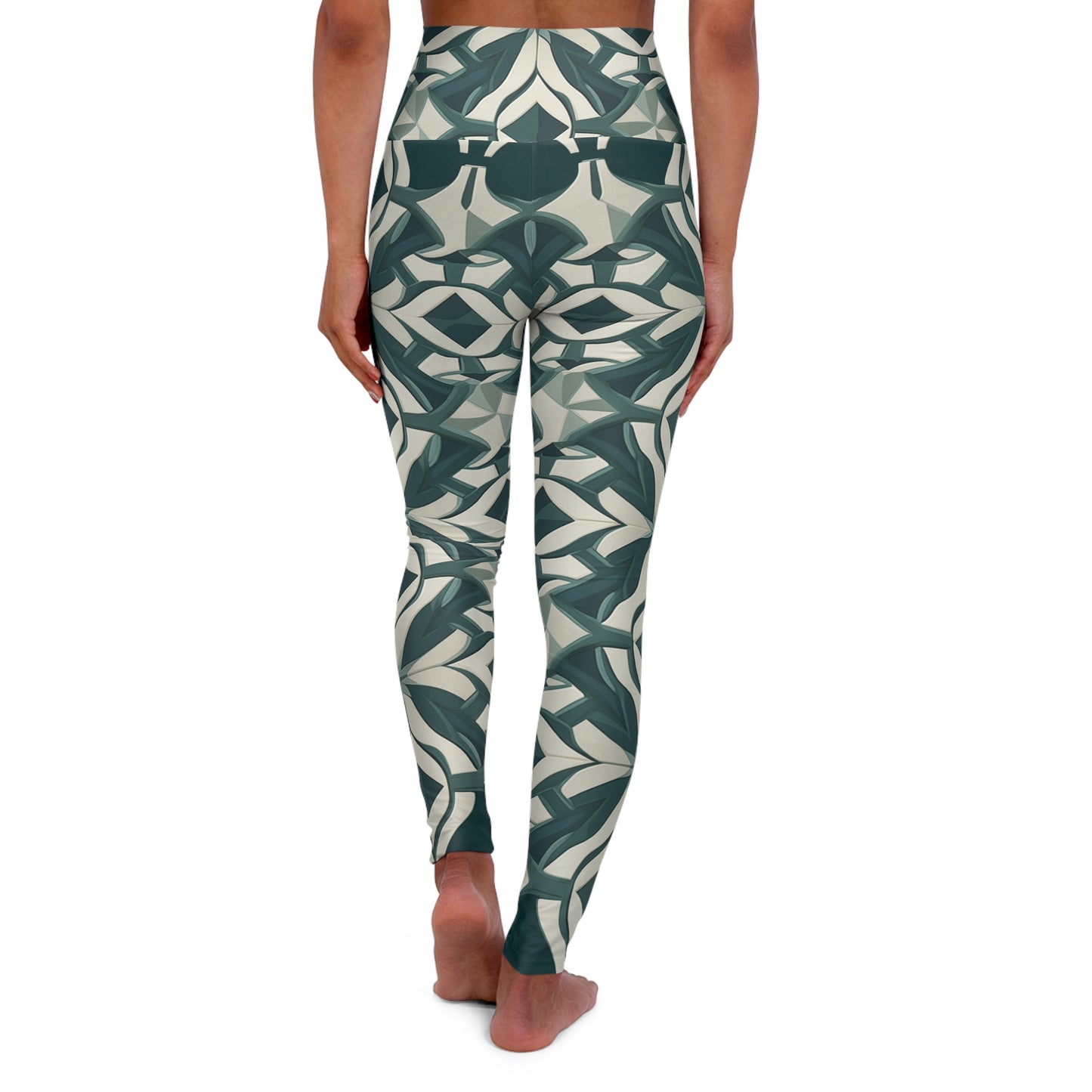 High Waisted Leggings - Colette Florence Trellis