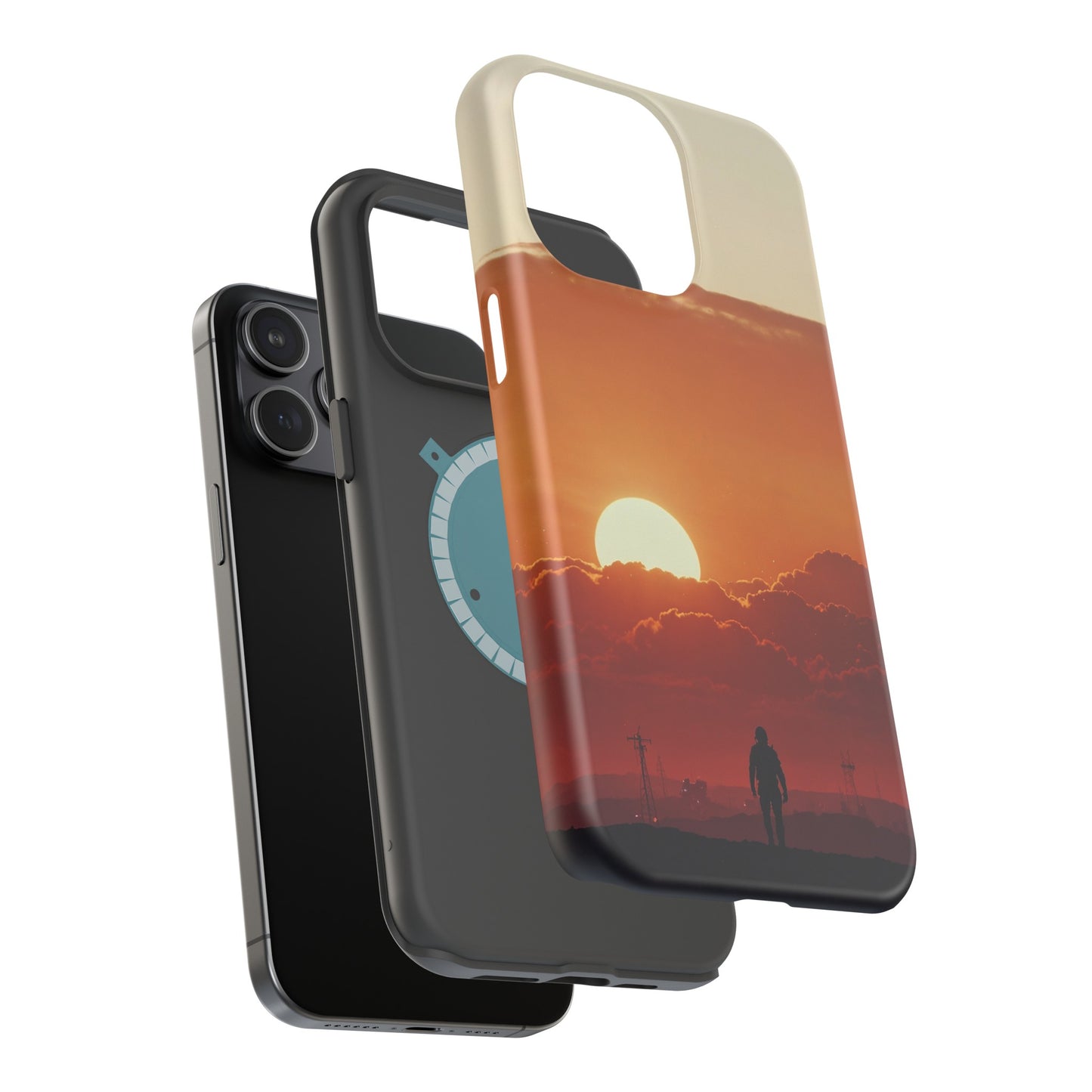 MagSafe Tough iPhone Case - Galactic Synthwave