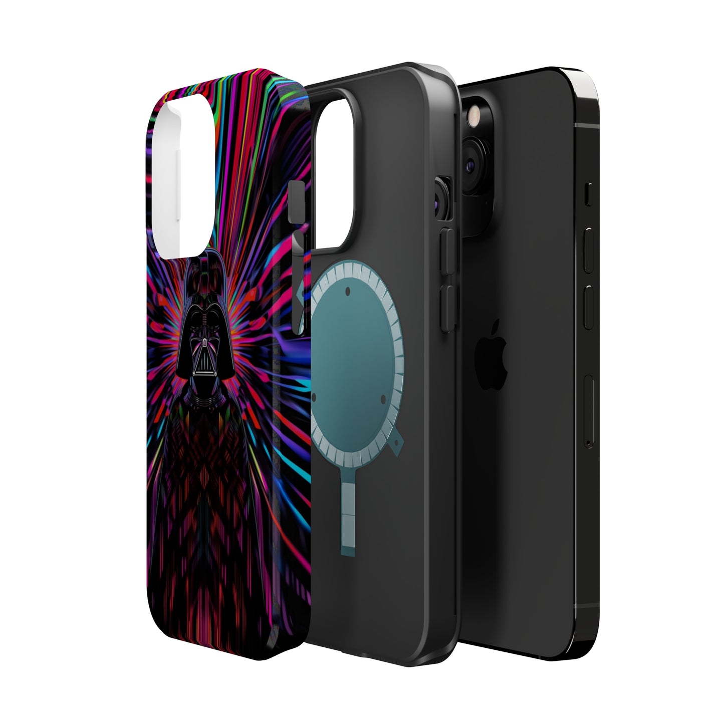 MagSafe Tough iPhone Case - Darth Vader Op Art Vintage