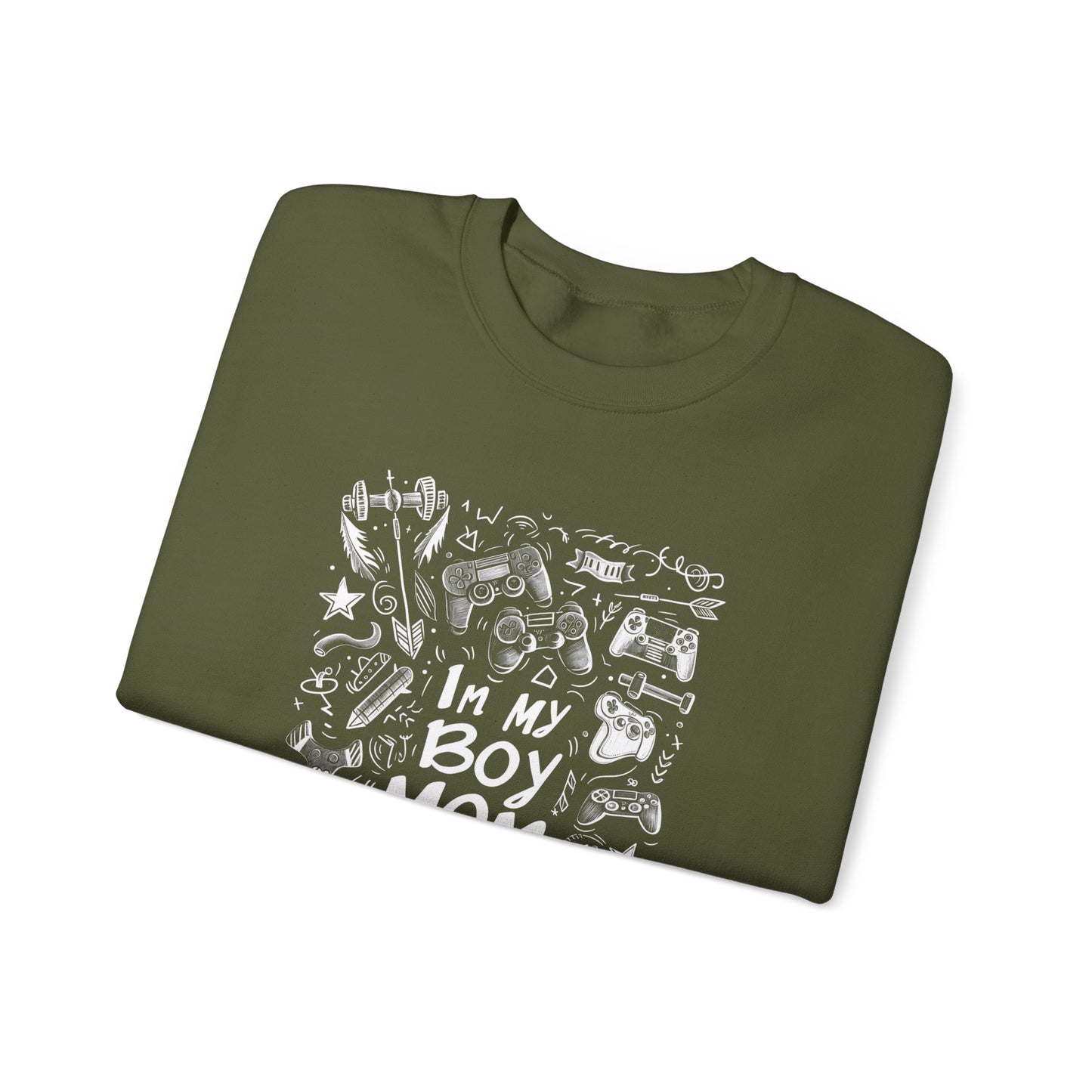 Unisex Heavy Blend™ Crewneck Sweatshirt - In My Boy Mom Era - Gamer