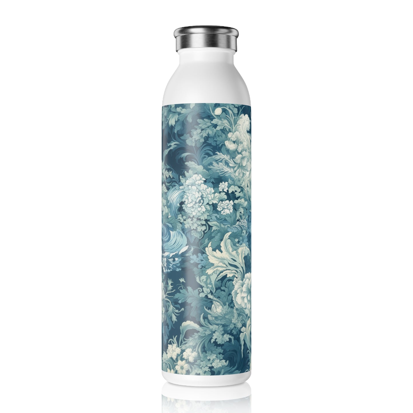 Slim Water Bottle - Modern Parisian Jouy