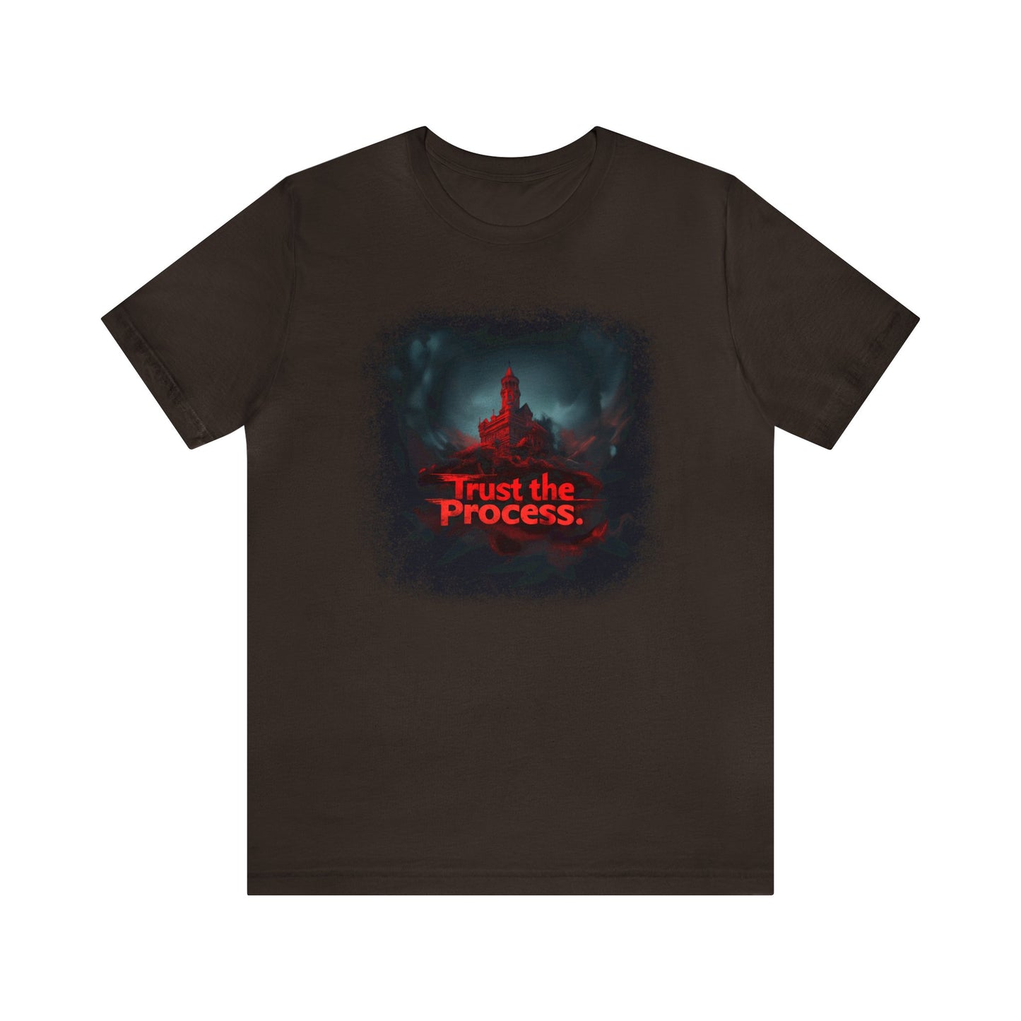Unisex Jersey Short Sleeve Tee - Trust The Process Horror