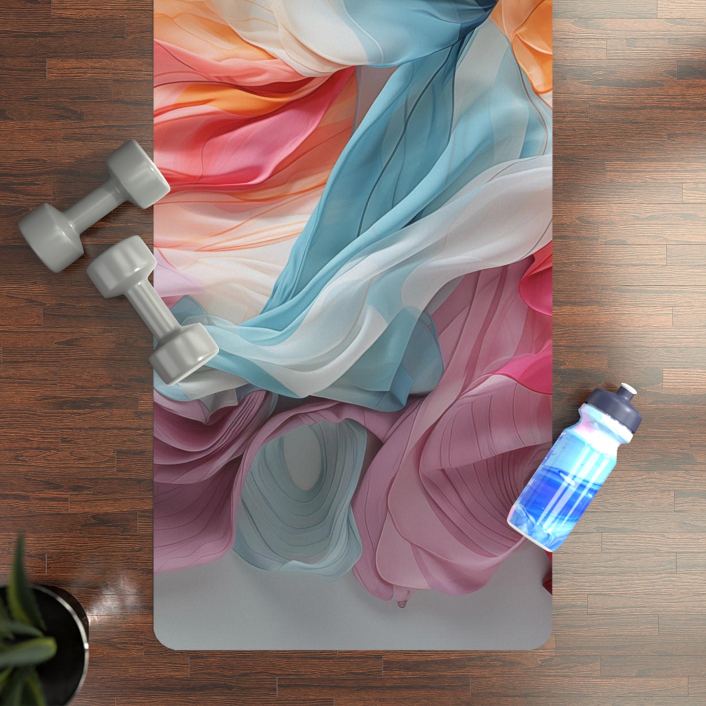 Rubber Yoga Mat- Luthera Balasana Stripes