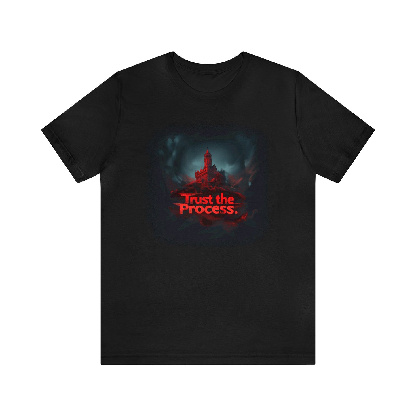 Unisex Jersey Short Sleeve Tee - Trust The Process Horror