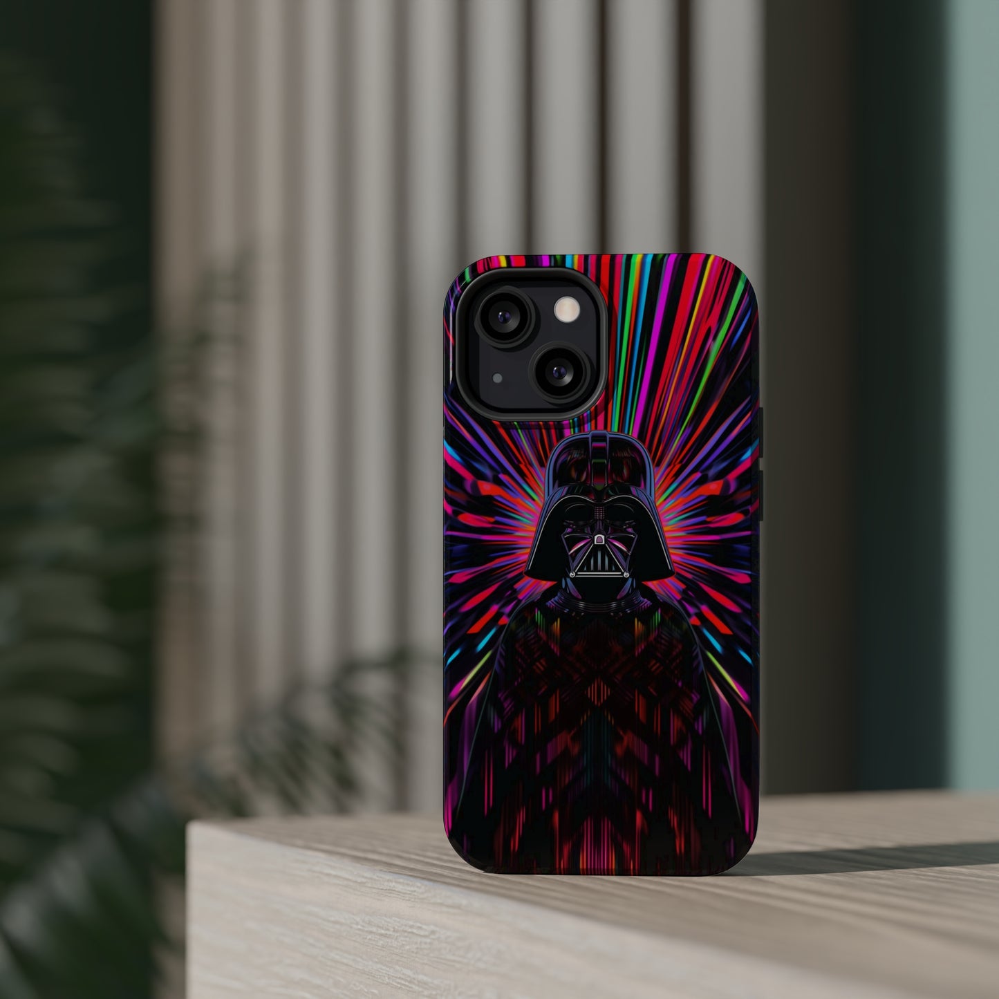 MagSafe Tough iPhone Case - Darth Vader Op Art Vintage