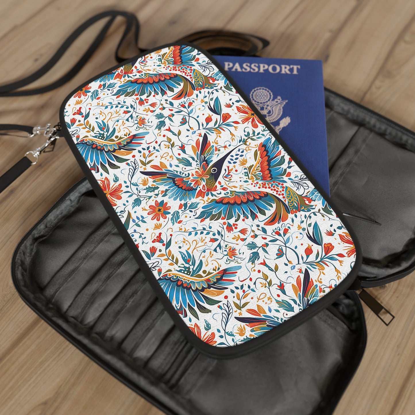 Passport Wallet - Colibri Abstract