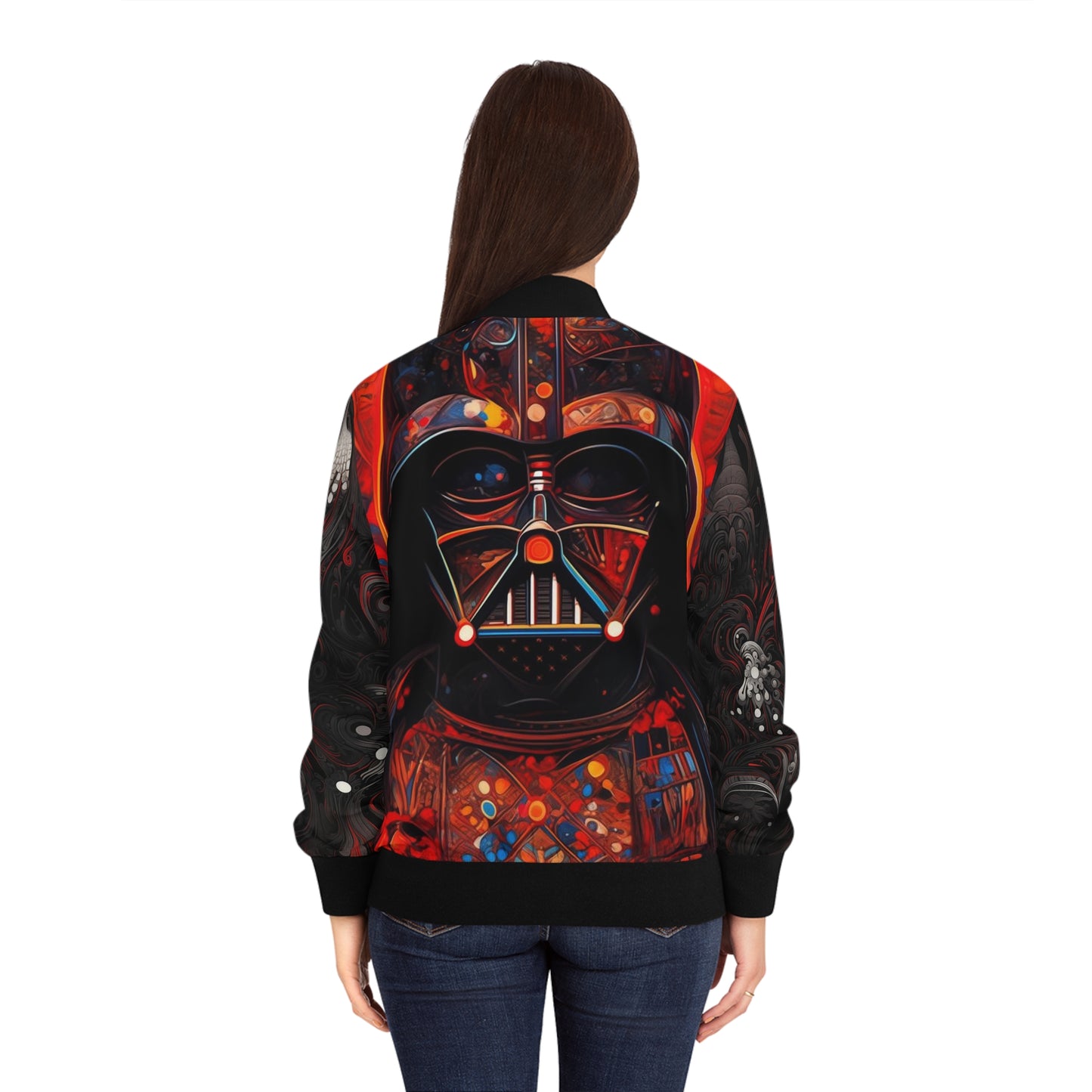 Women's Bomber Jacket - Darth Vader Moebius Style