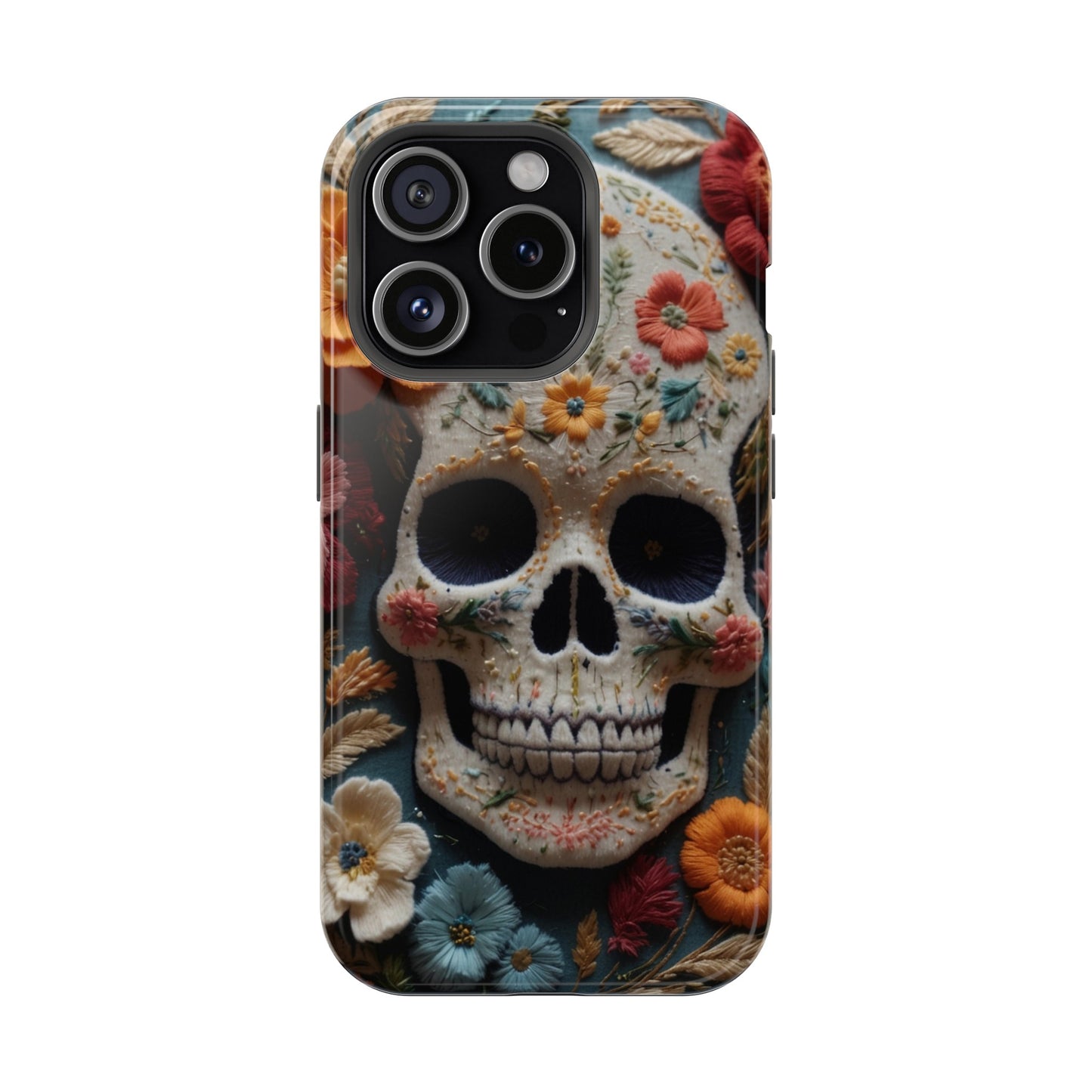 MagSafe Tough iPhone Case - "Embroidery Artistry"