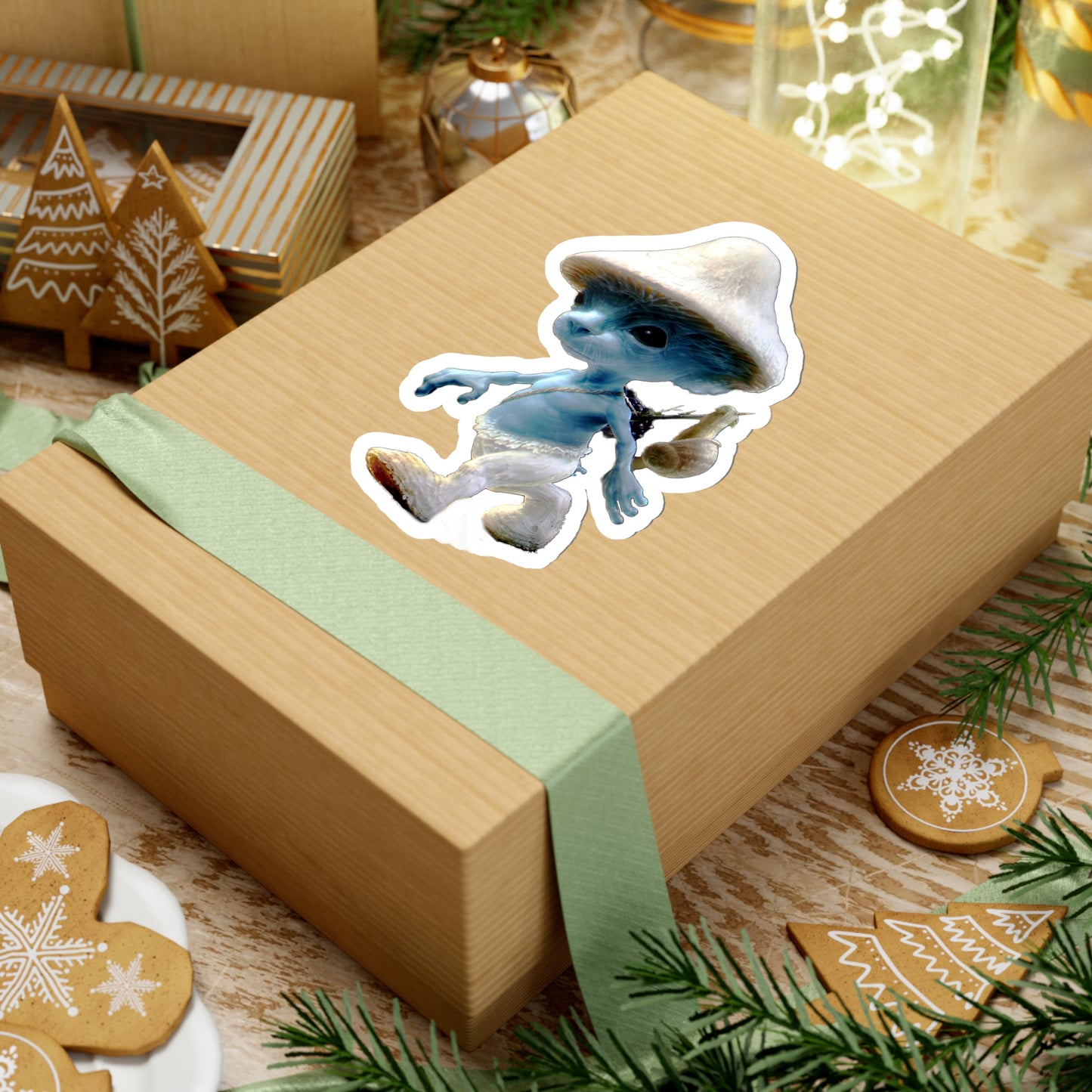 Kiss-Cut Stickers - SmurfCat WeLiveWeLoveWeLie