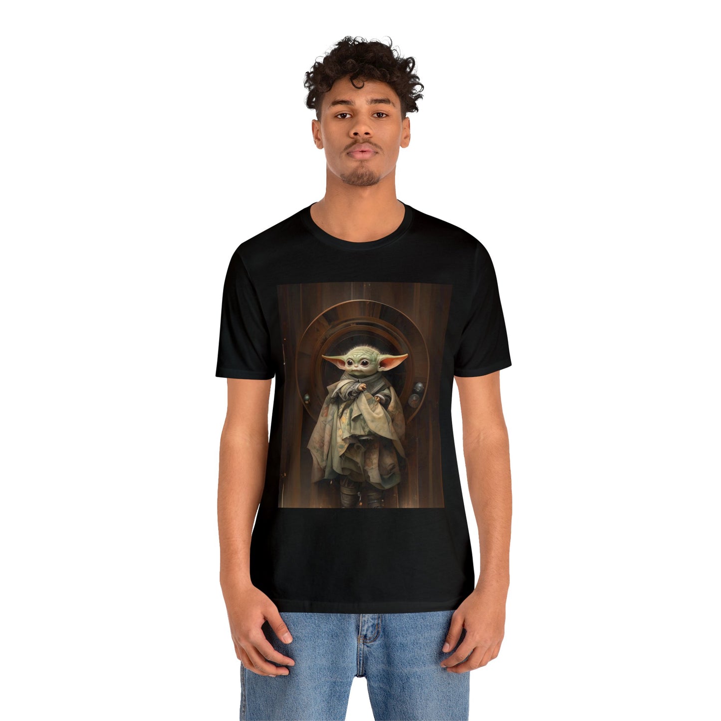 Unisex Jersey Short Sleeve Tee - Baby Yoda Grogu Renaissance Painting