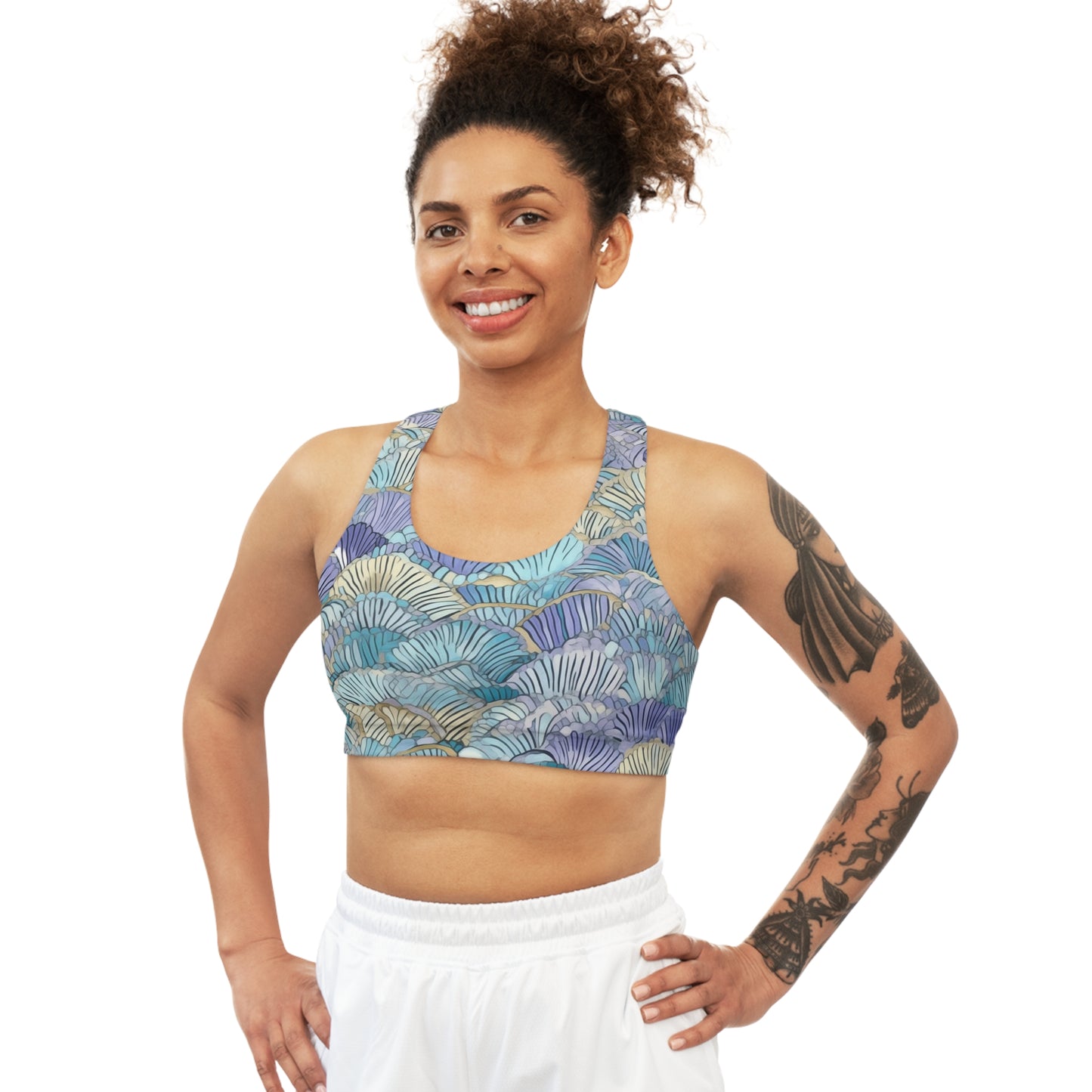 Sports Bra - Quentin Owosso Seersucker