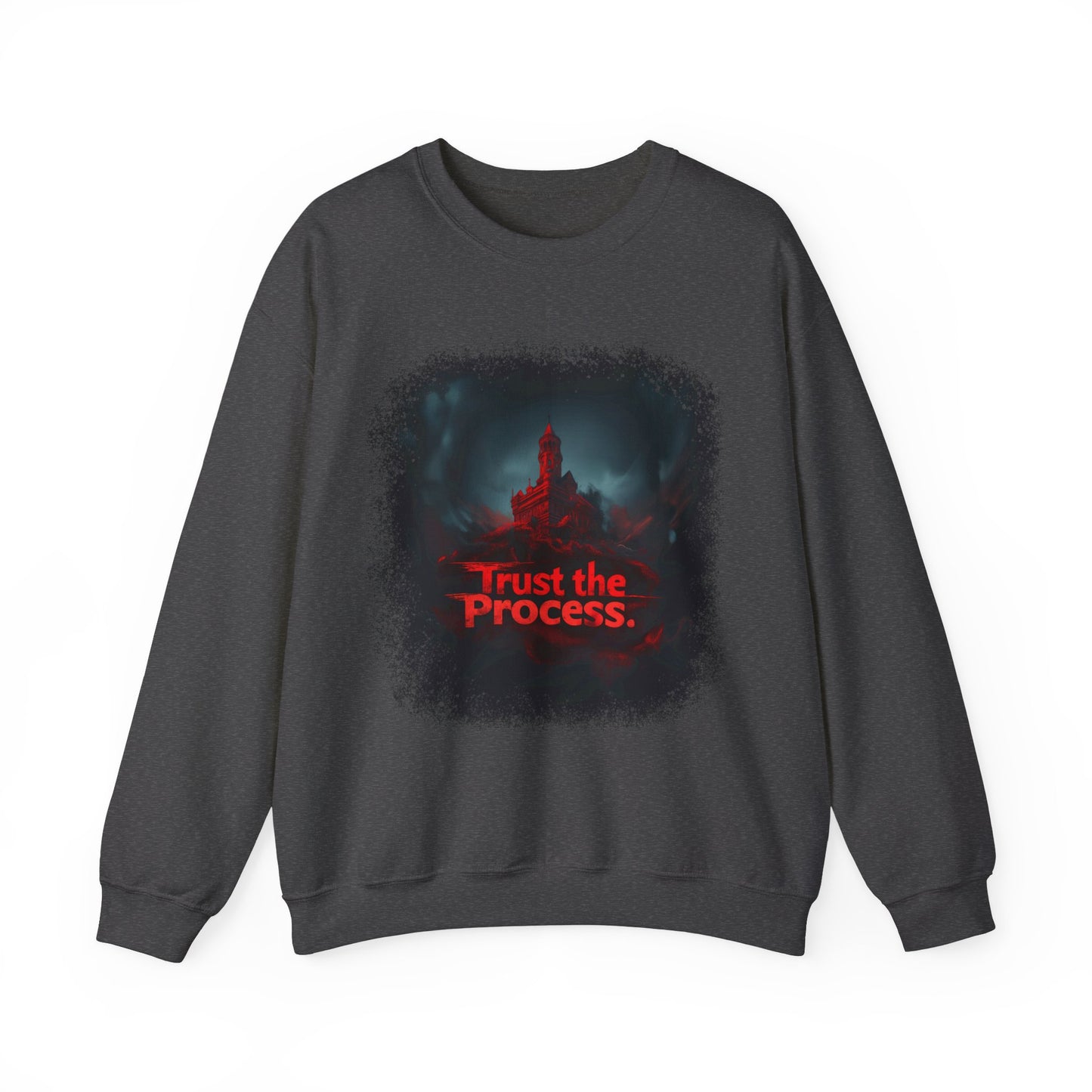 Unisex Heavy Blend™ Crewneck Sweatshirt - Trust The Process Horror