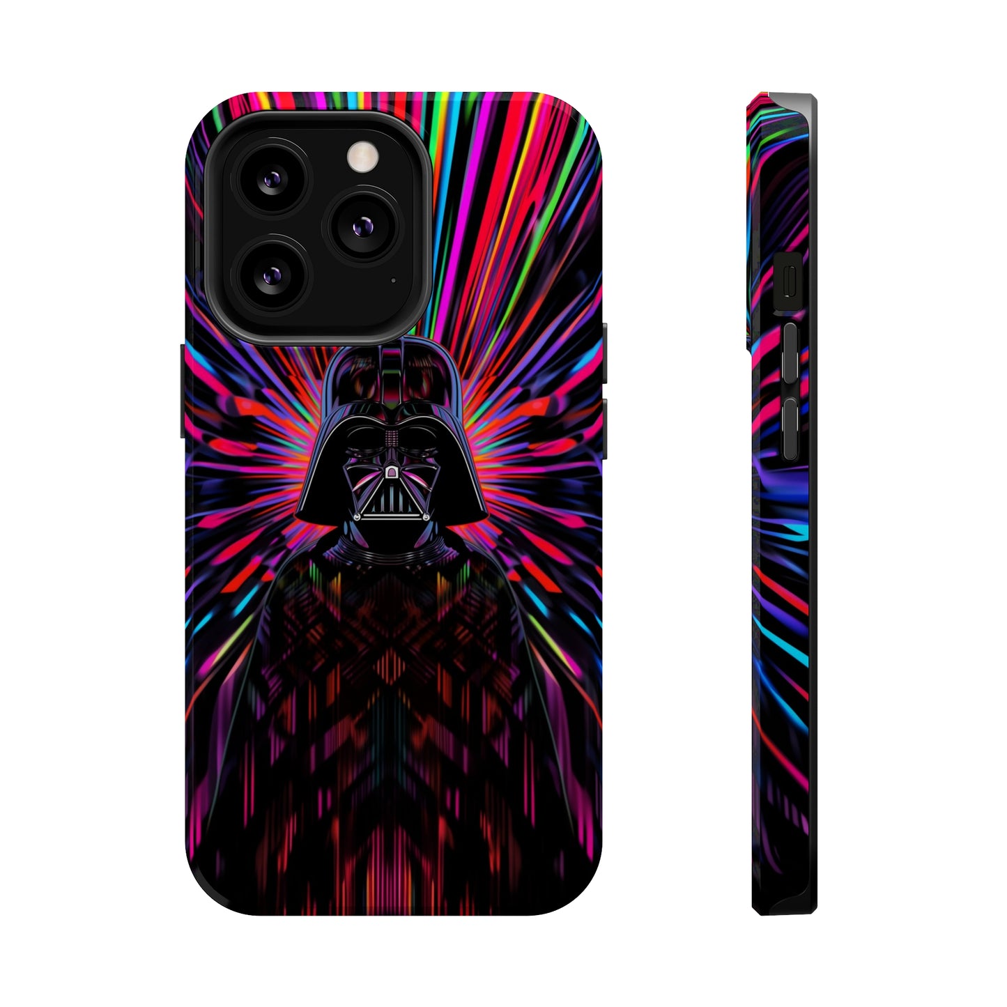 MagSafe Tough iPhone Case - Darth Vader Op Art Vintage