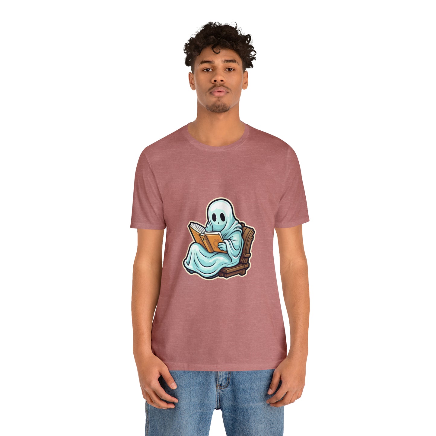 Ghost Reading Books Tee Shirt, Halloween Teacher Gift, Librarian, Ghost, Halloween Tee
