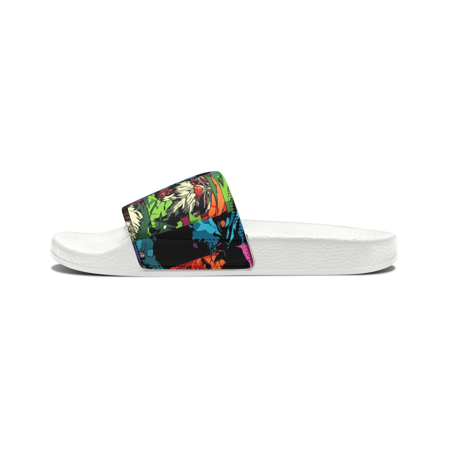 Men's Slide Sandals - Spooky Monsters Anime Beta
