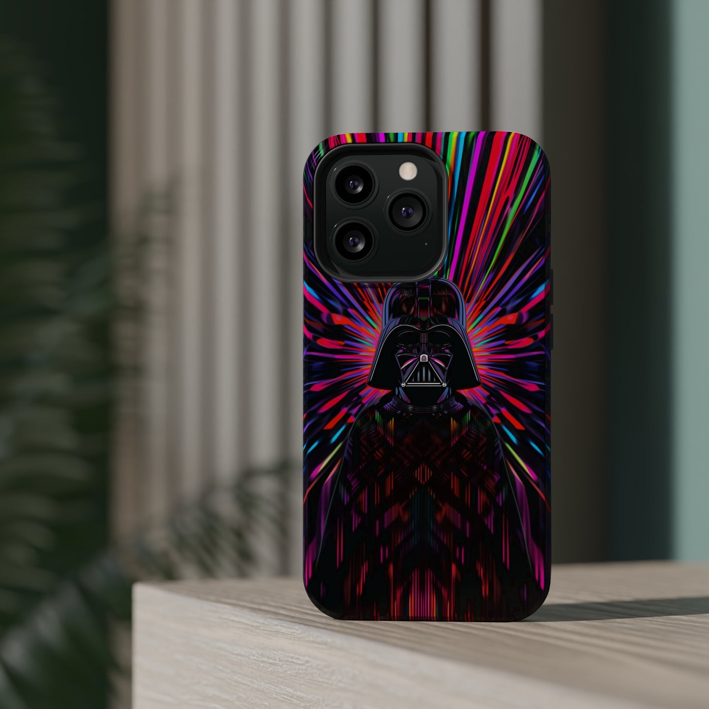 MagSafe Tough iPhone Case - Darth Vader Op Art Vintage