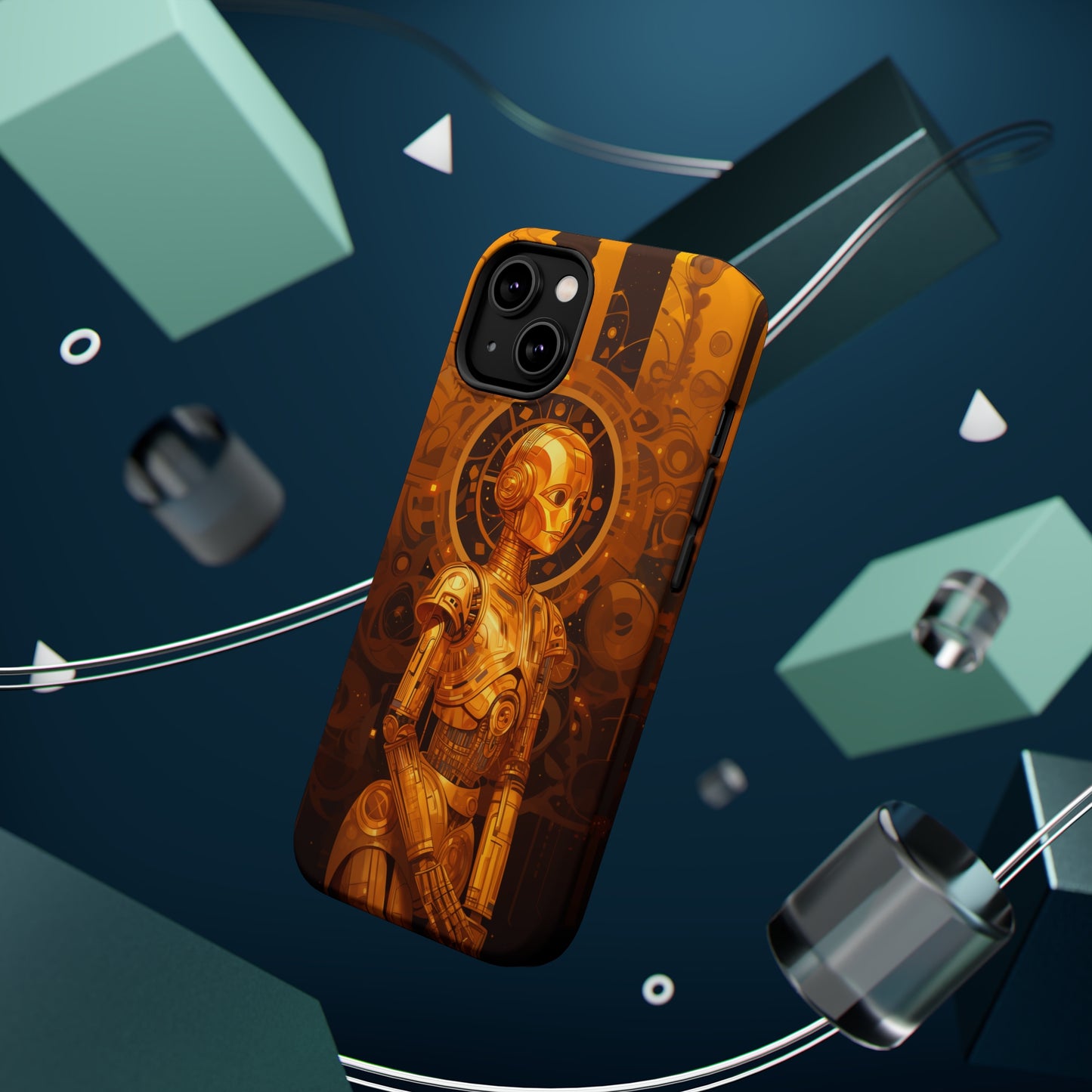 MagSafe Tough iPhone Case - C3P0 Art Nouveau