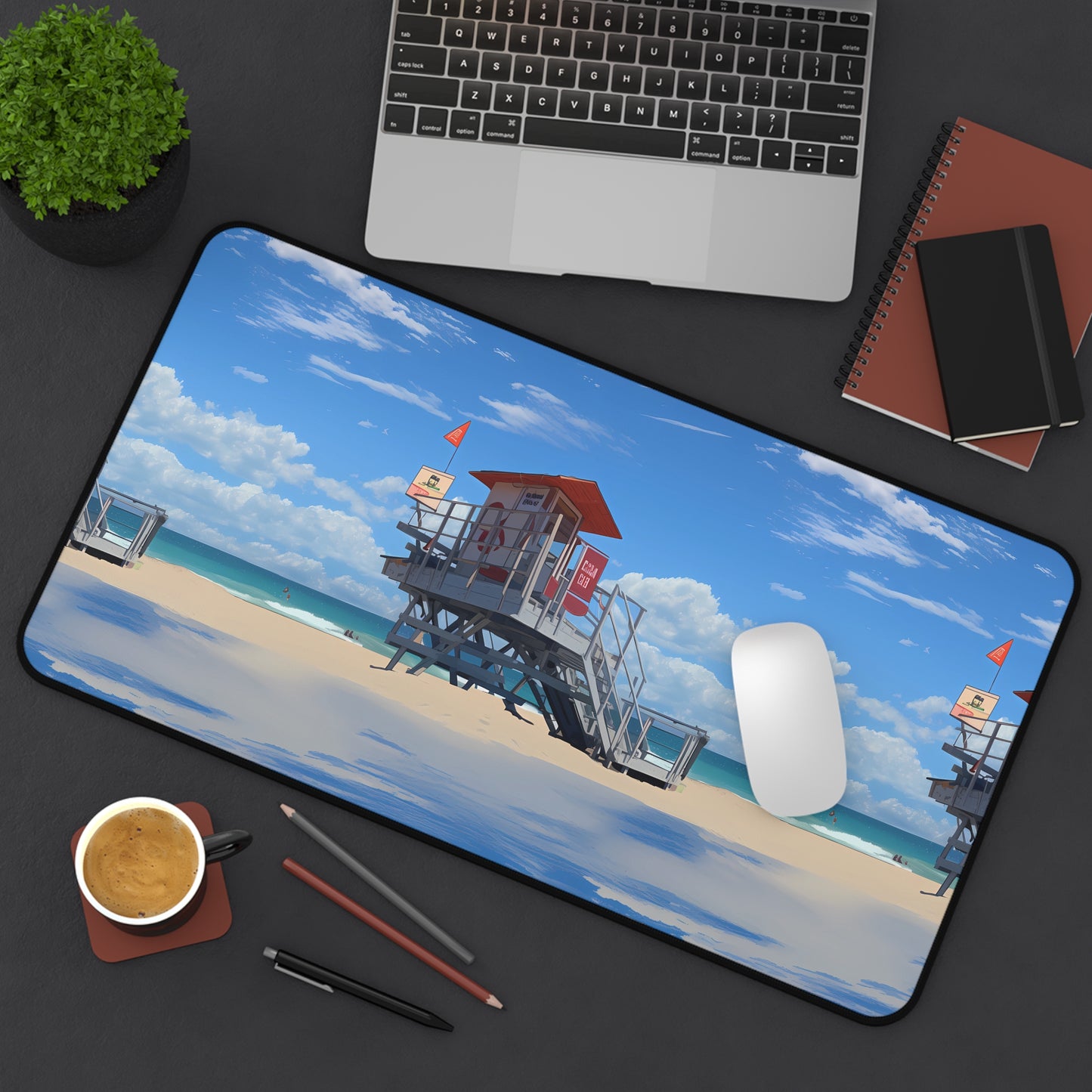 Desk Mat - Love and Santa Monica