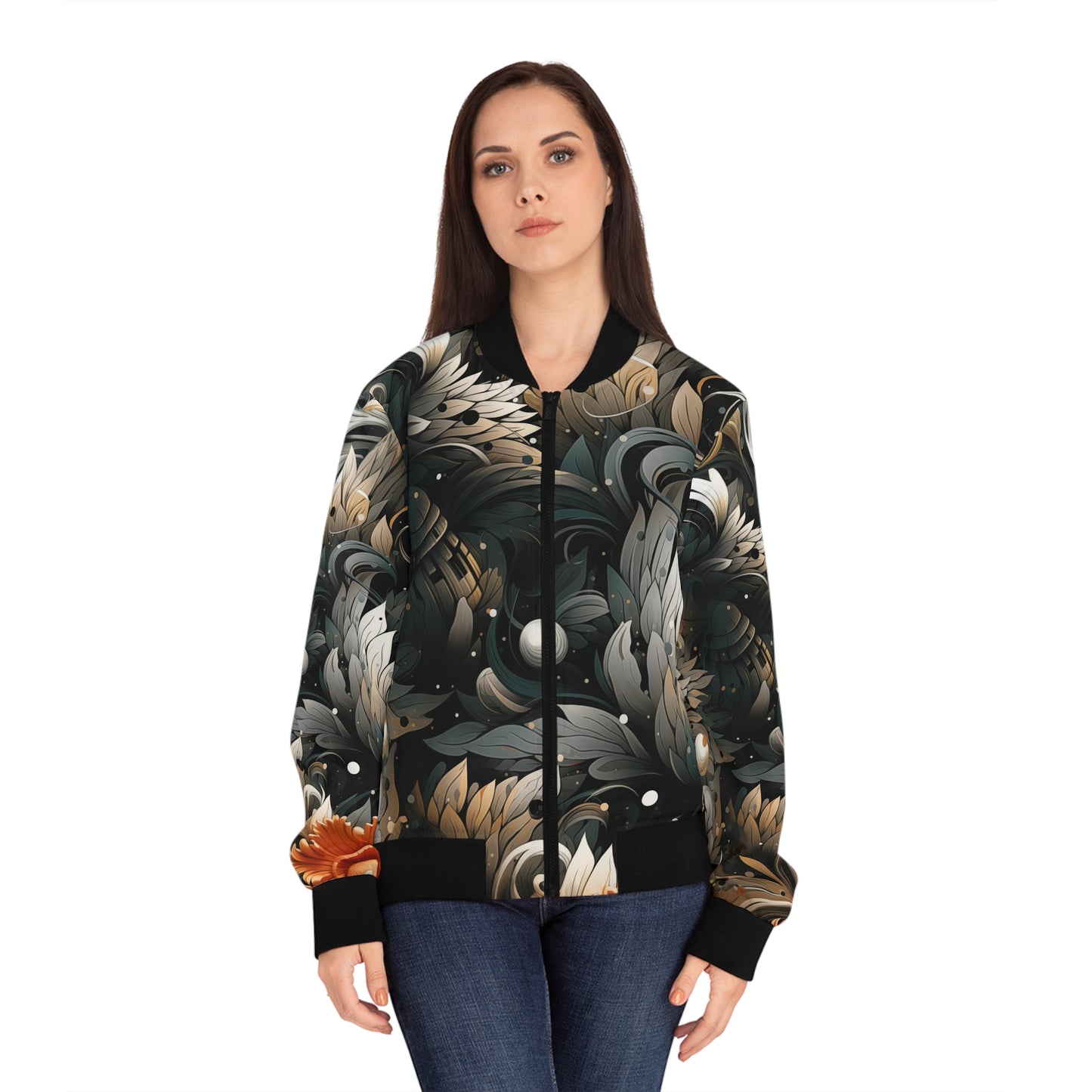 Women's Bomber Jacket - Boba Fett Japanese ink Art