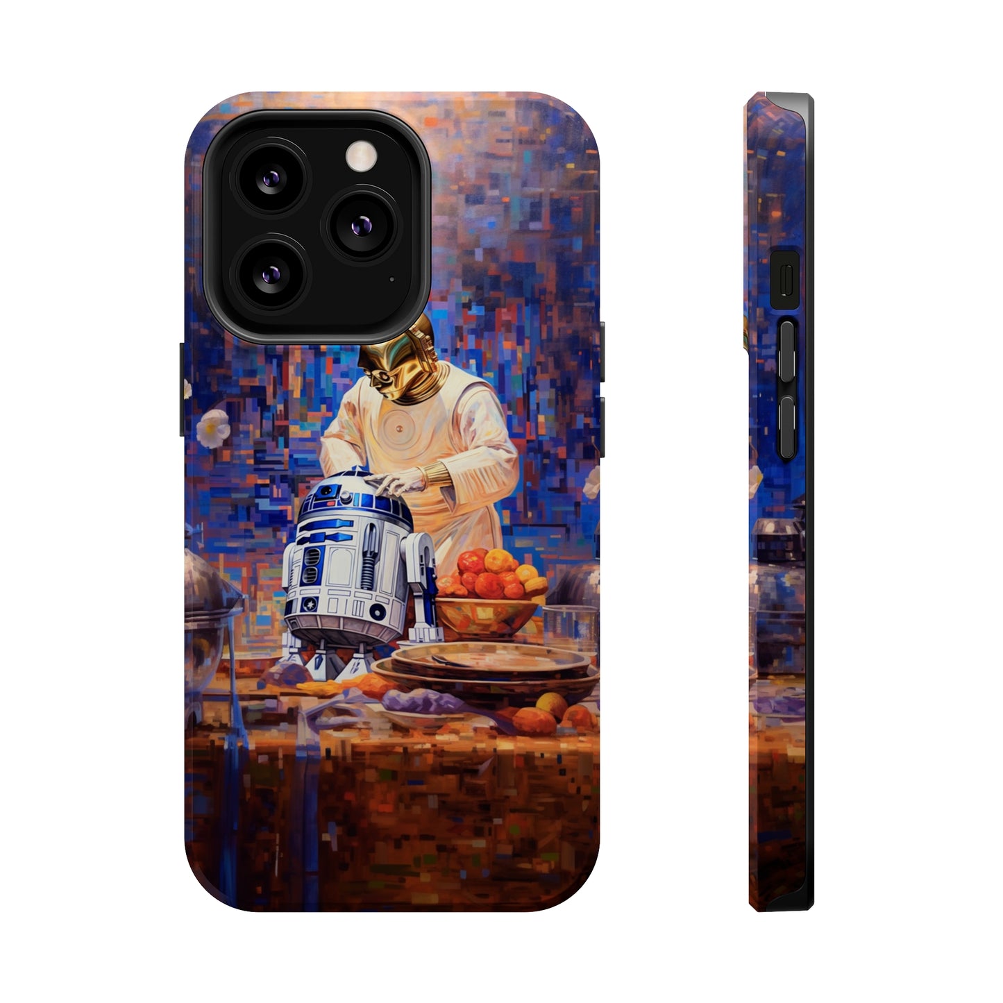 MagSafe Tough iPhone Case - R2D2Baking in the kitchen wearing an apron