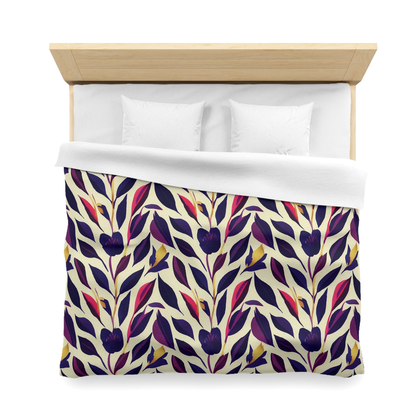 Violet Flourish Damask - Duvet Cover