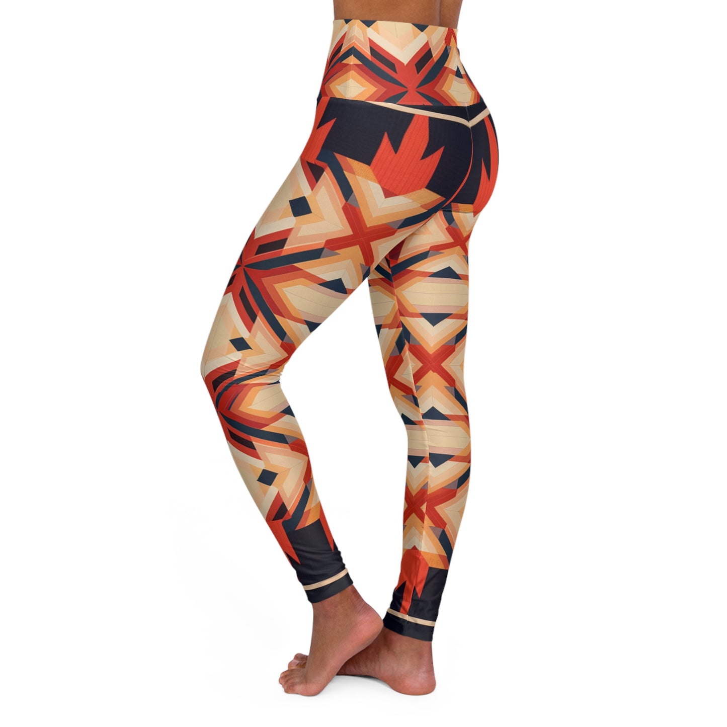 High Waisted Leggings - VelazquezianAndalusia