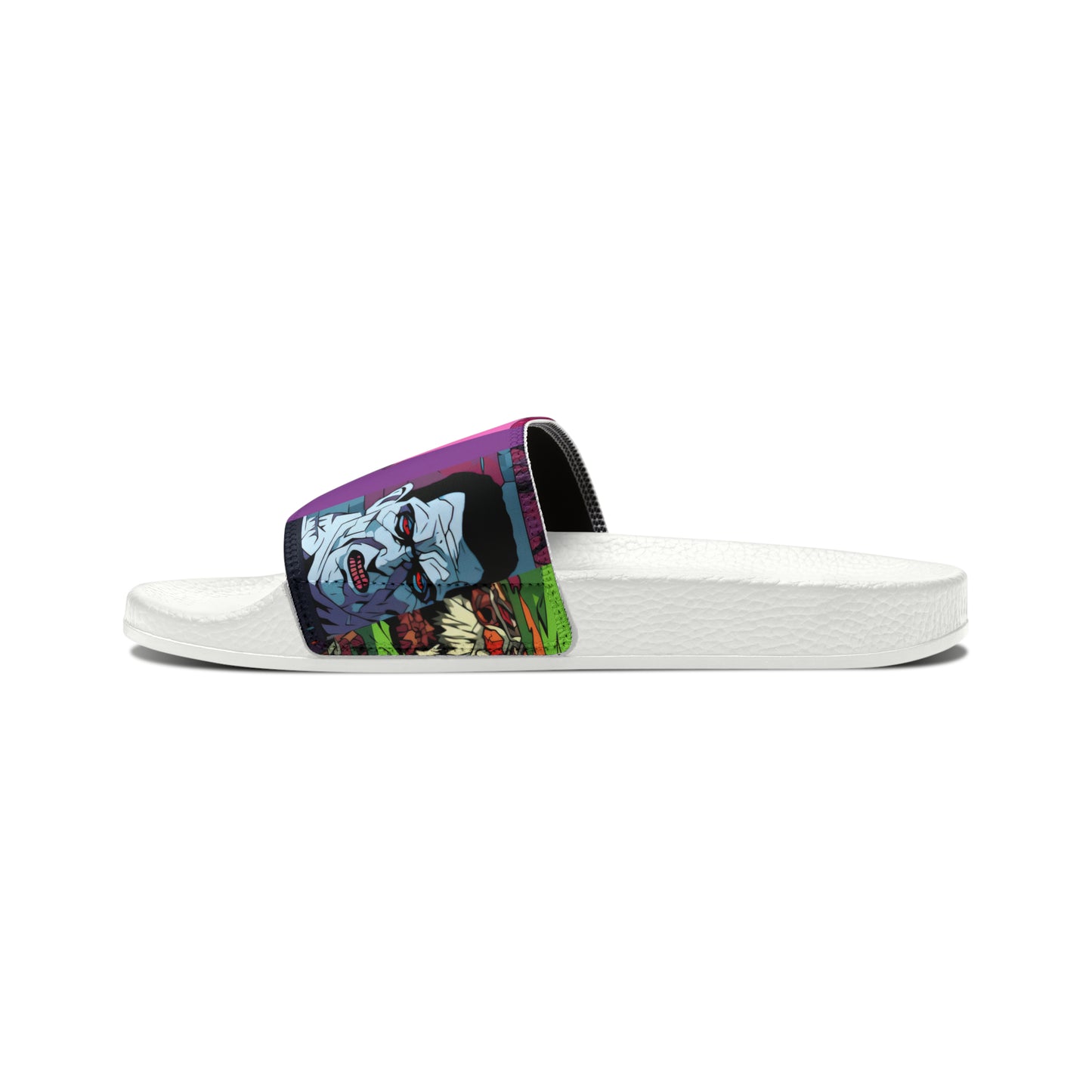 Women's Slide Sandals - Spooky Monsters Anime Beta