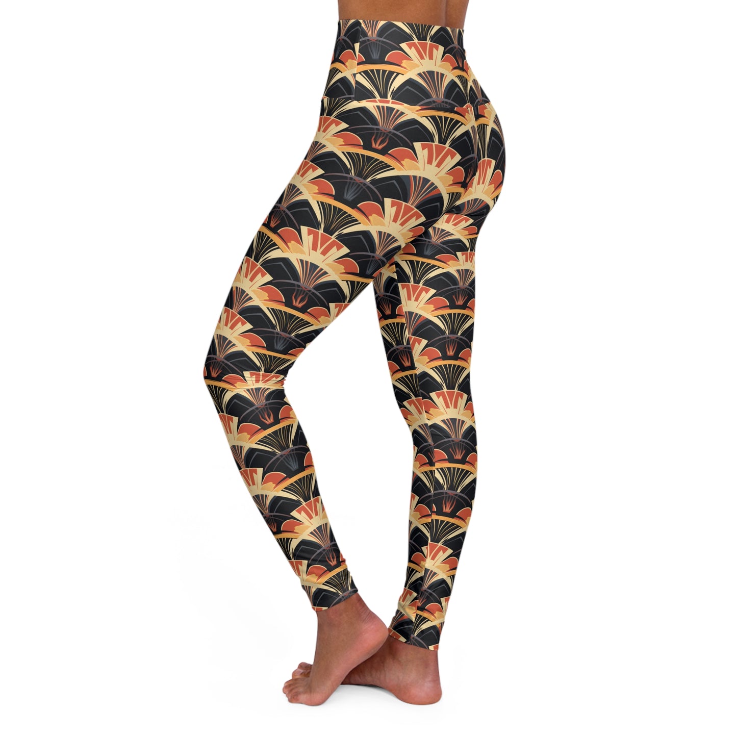 High Waisted Leggings - Gilded Highlights