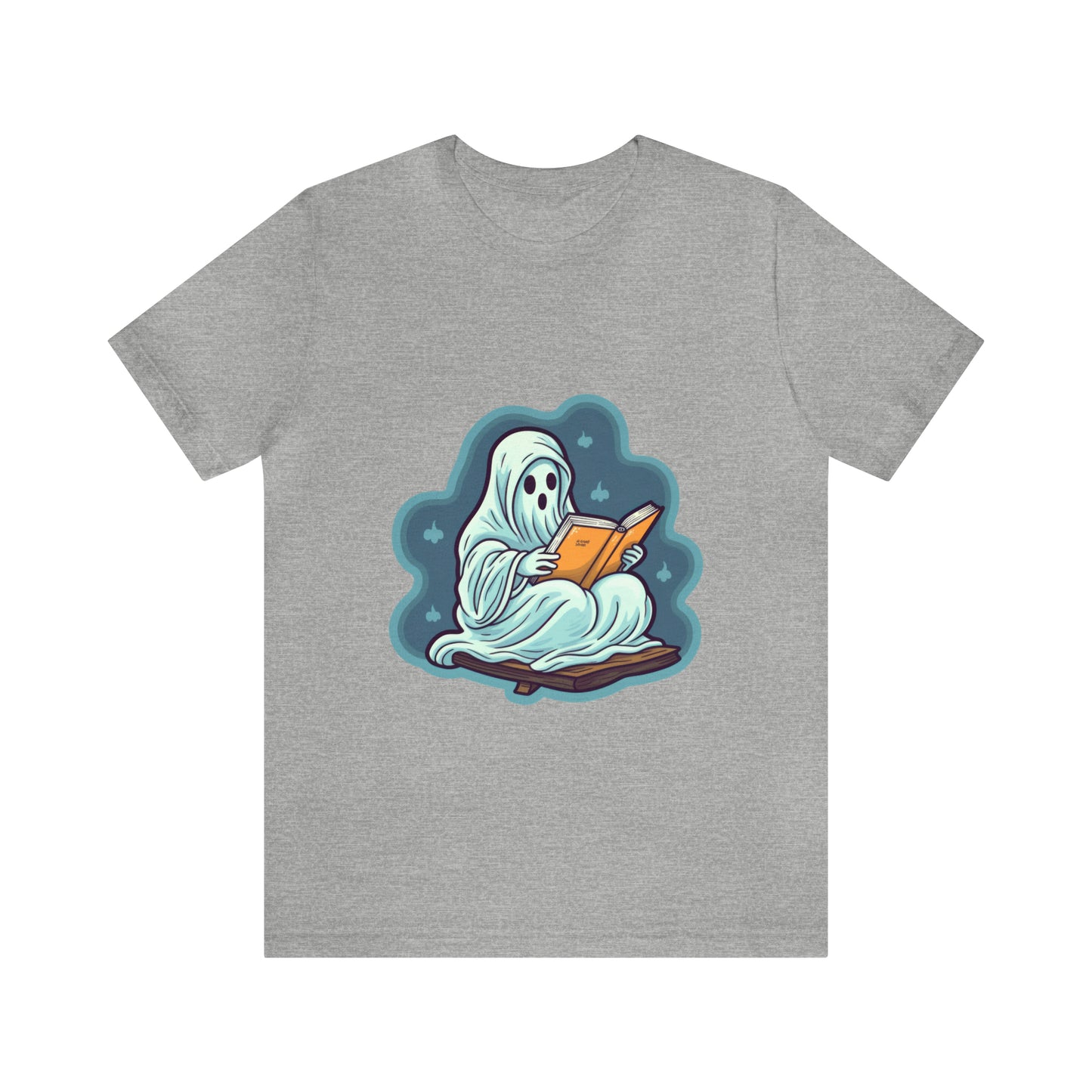 Bookish Ghost Tee, Halloween Literary Tee, Teacher's Halloween Present, Librarian Themed Tee, Spooky Ghost Tee