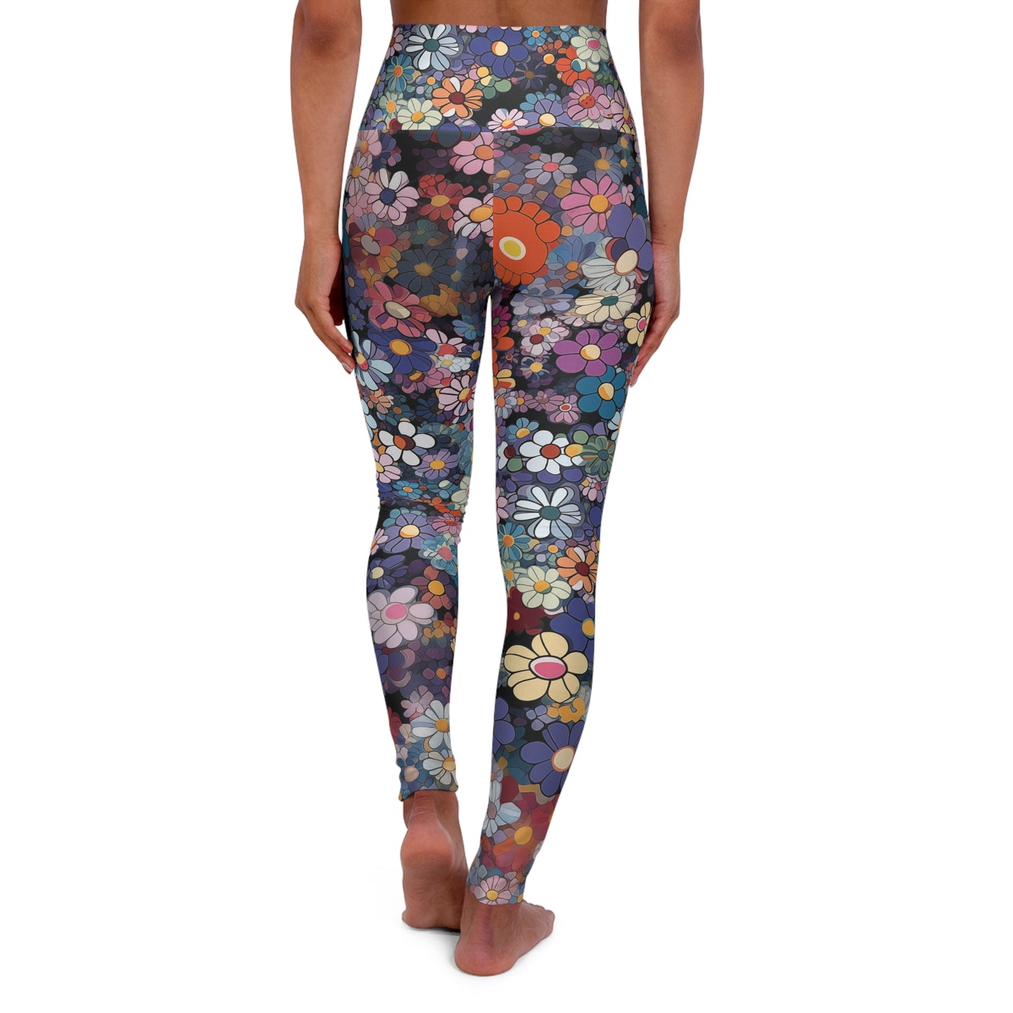 High Waisted Leggings - William Kyoto Ditsy Floral