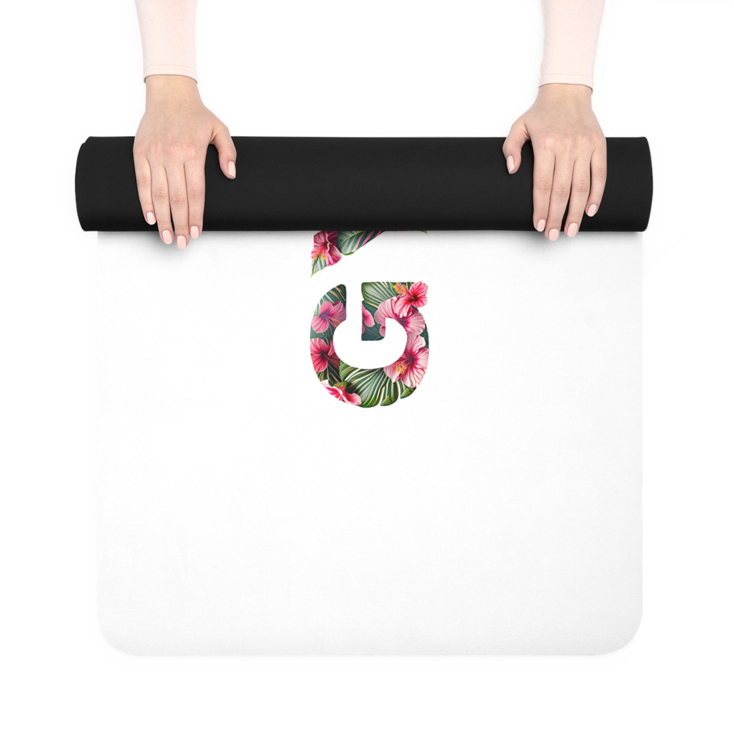 Rubber Yoga Mat- GYAT TFOH Hawaiian Hibiscus