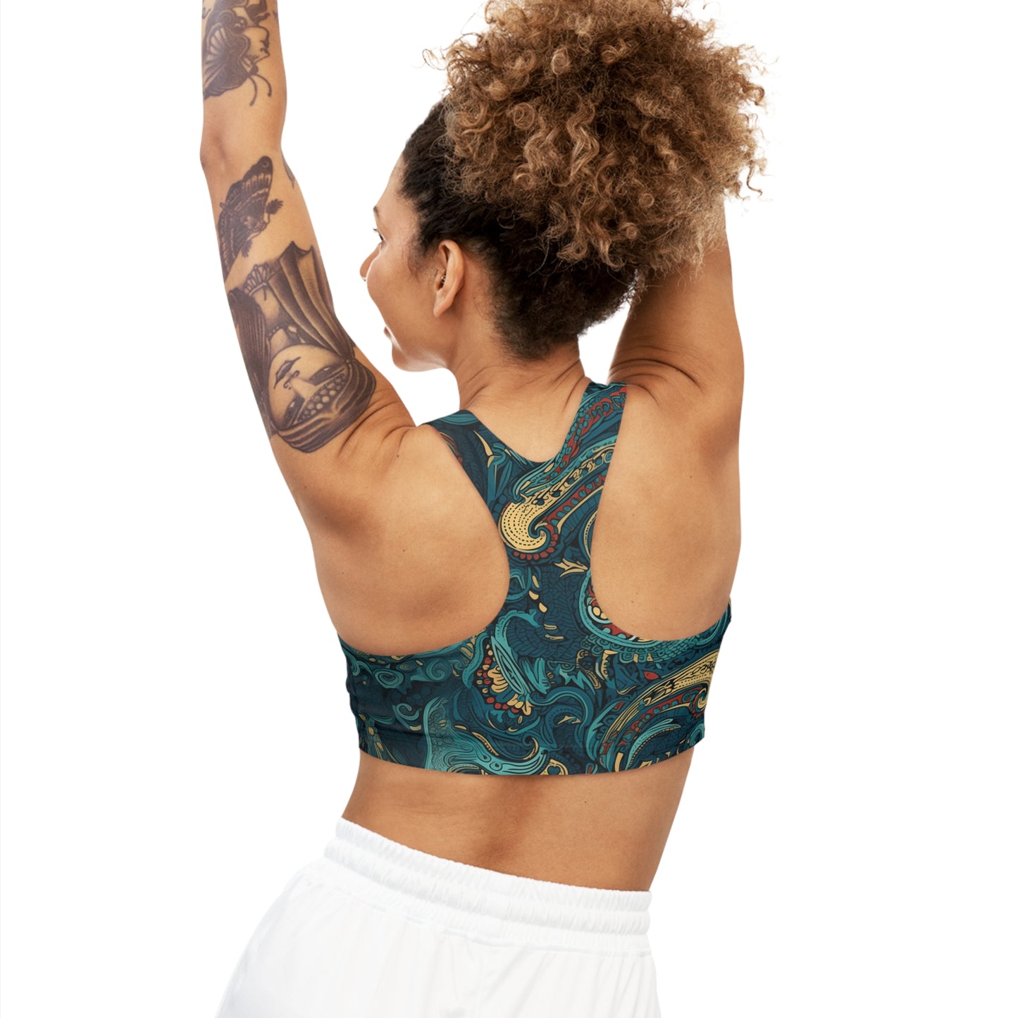 Sports Bra - Martine Trikonasana Paisley