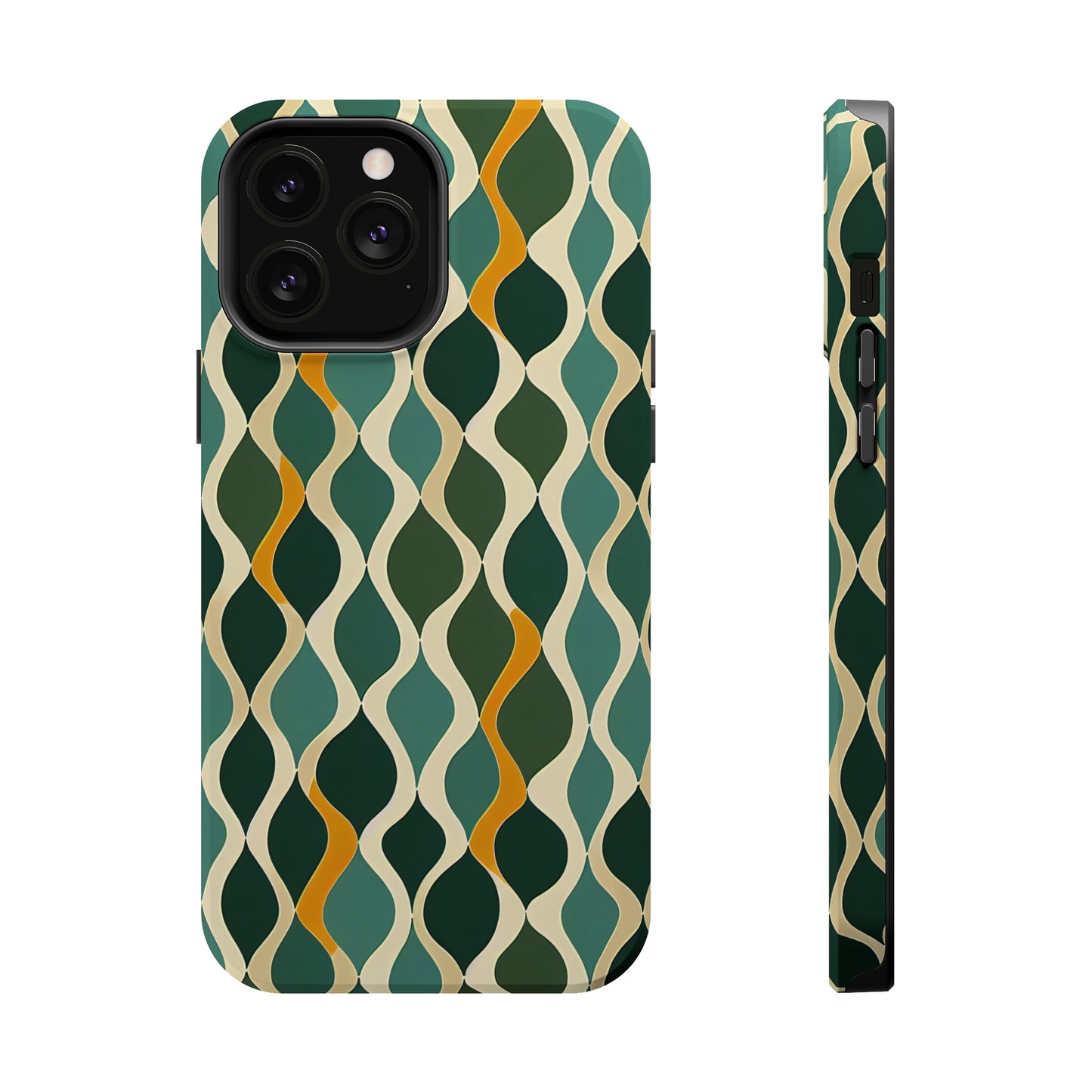MagSafe Tough iPhone Case - Deco Aqua Ringlets.png