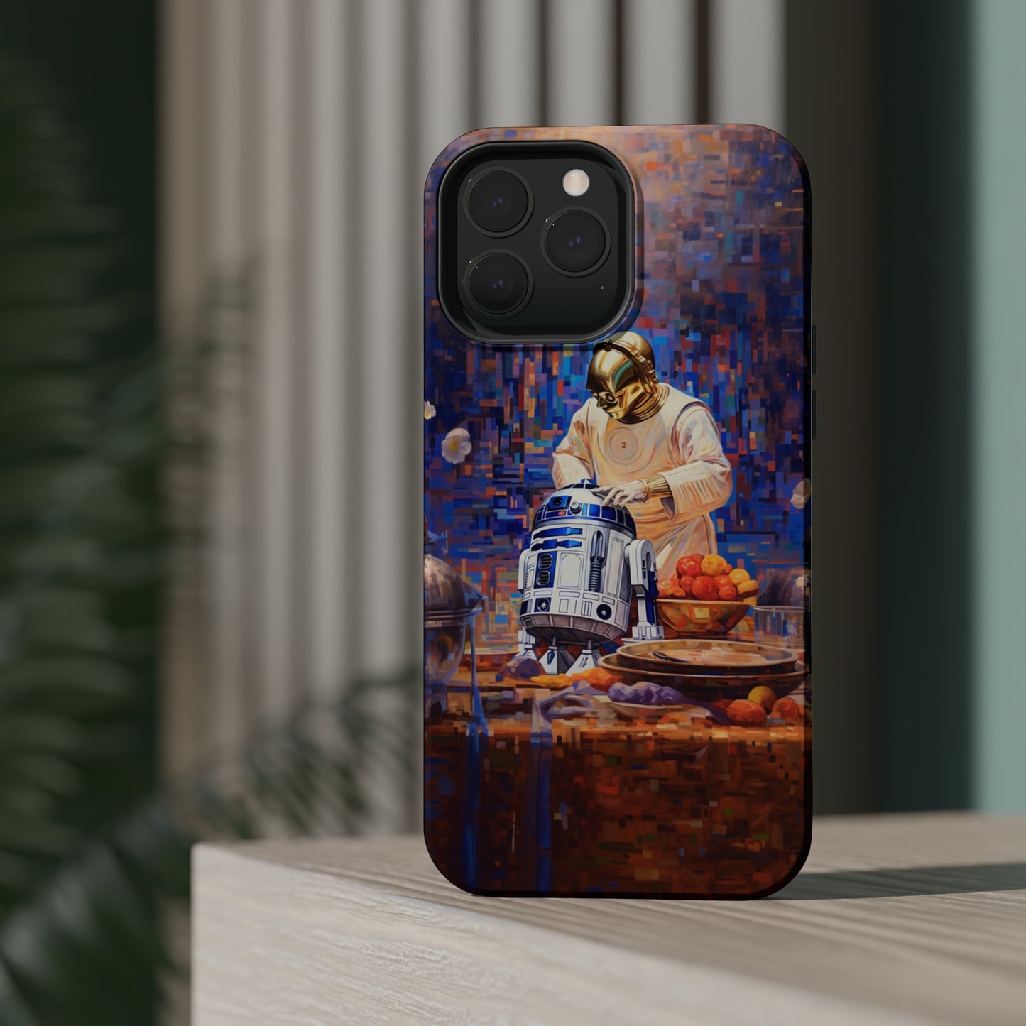 MagSafe Tough iPhone Case - R2D2Baking in the kitchen wearing an apron