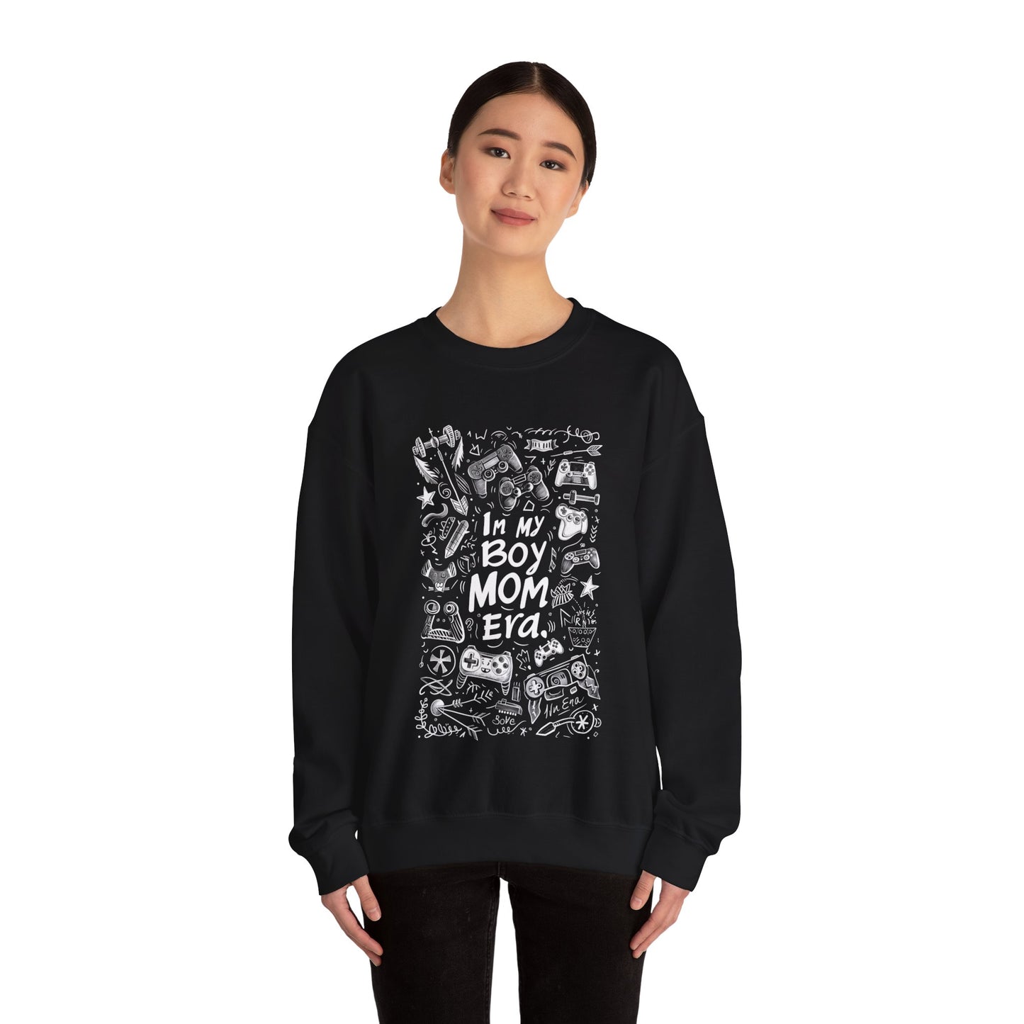 Unisex Heavy Blend™ Crewneck Sweatshirt - In My Boy Mom Era - Gamer