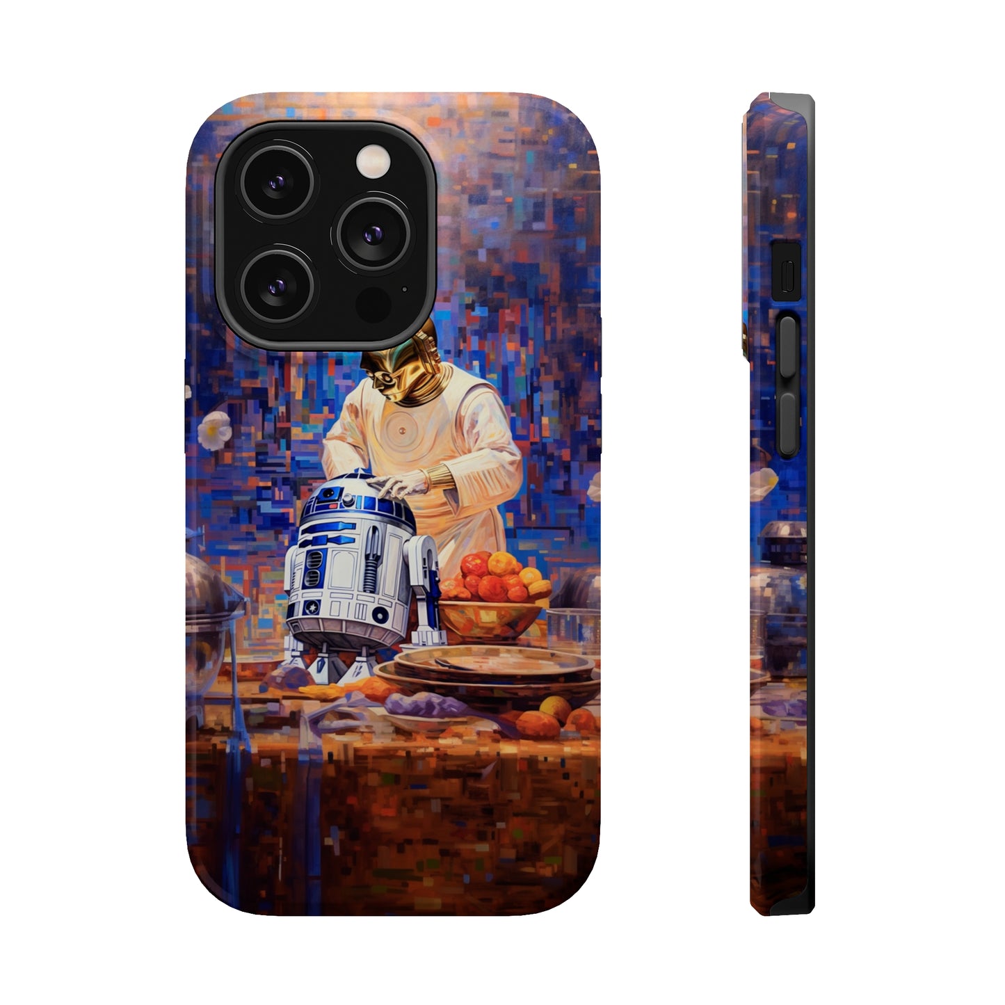 MagSafe Tough iPhone Case - R2D2Baking in the kitchen wearing an apron