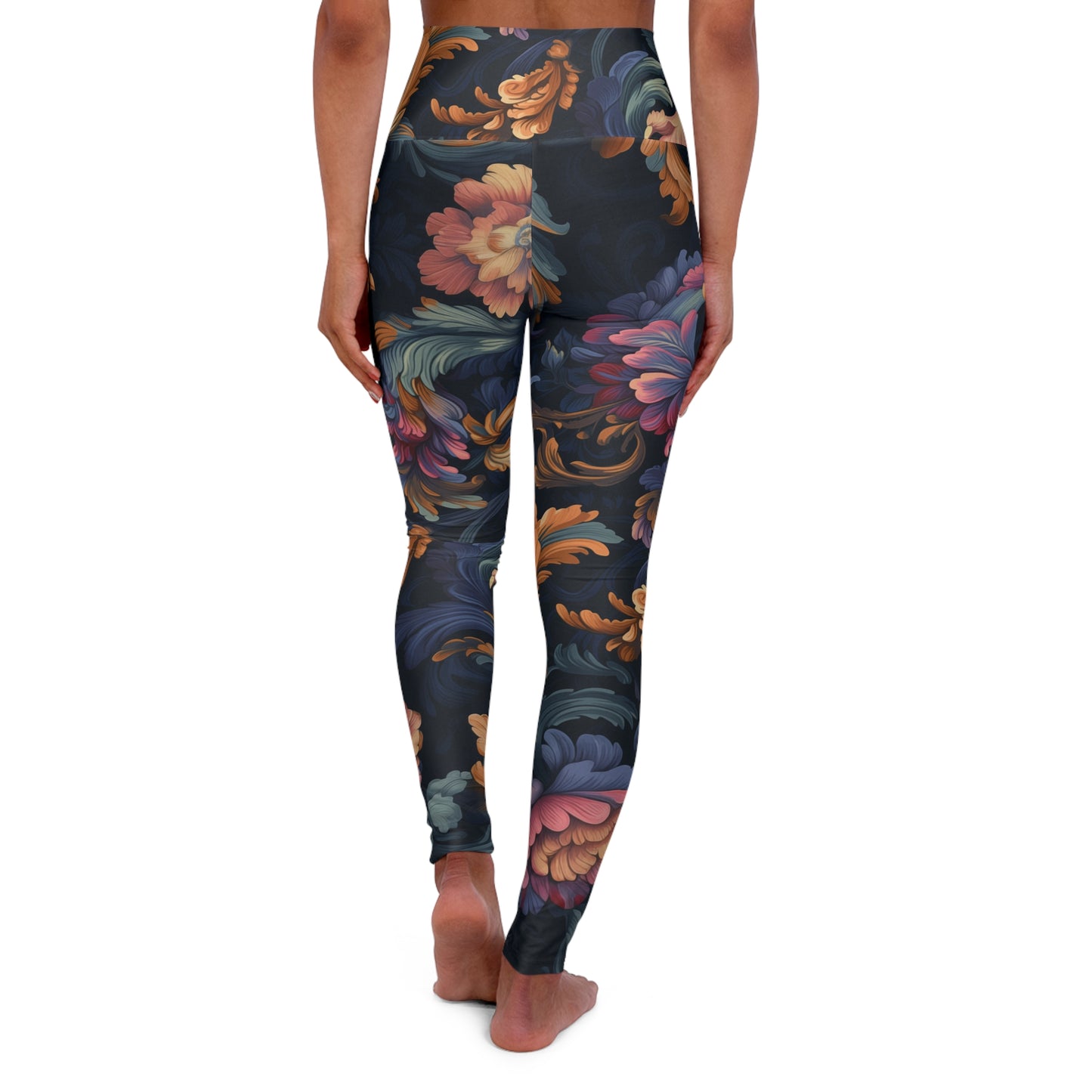 High Waisted Leggings - Sappho Paris Jacobean