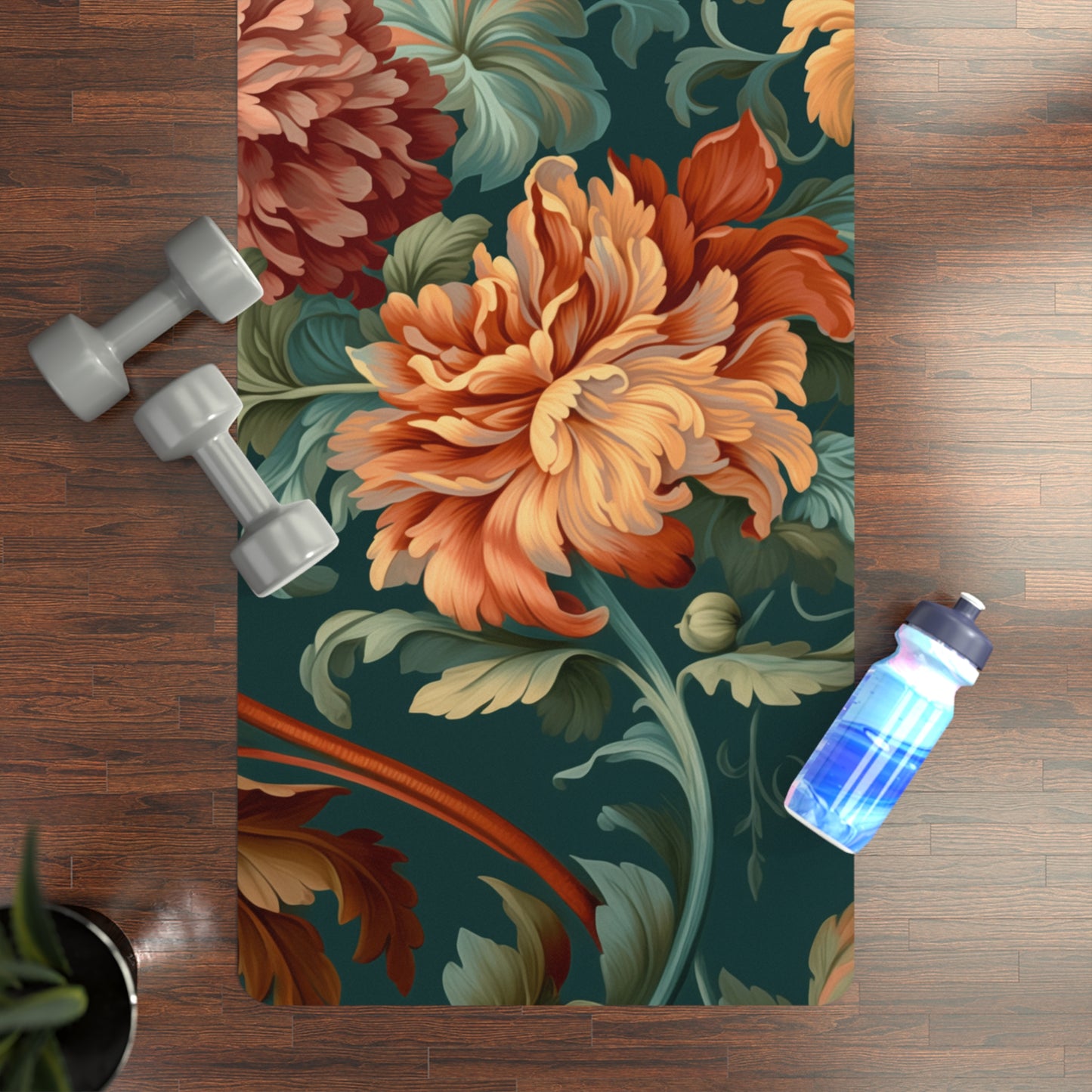 Rubber Yoga Mat- Sun Grasse Floral