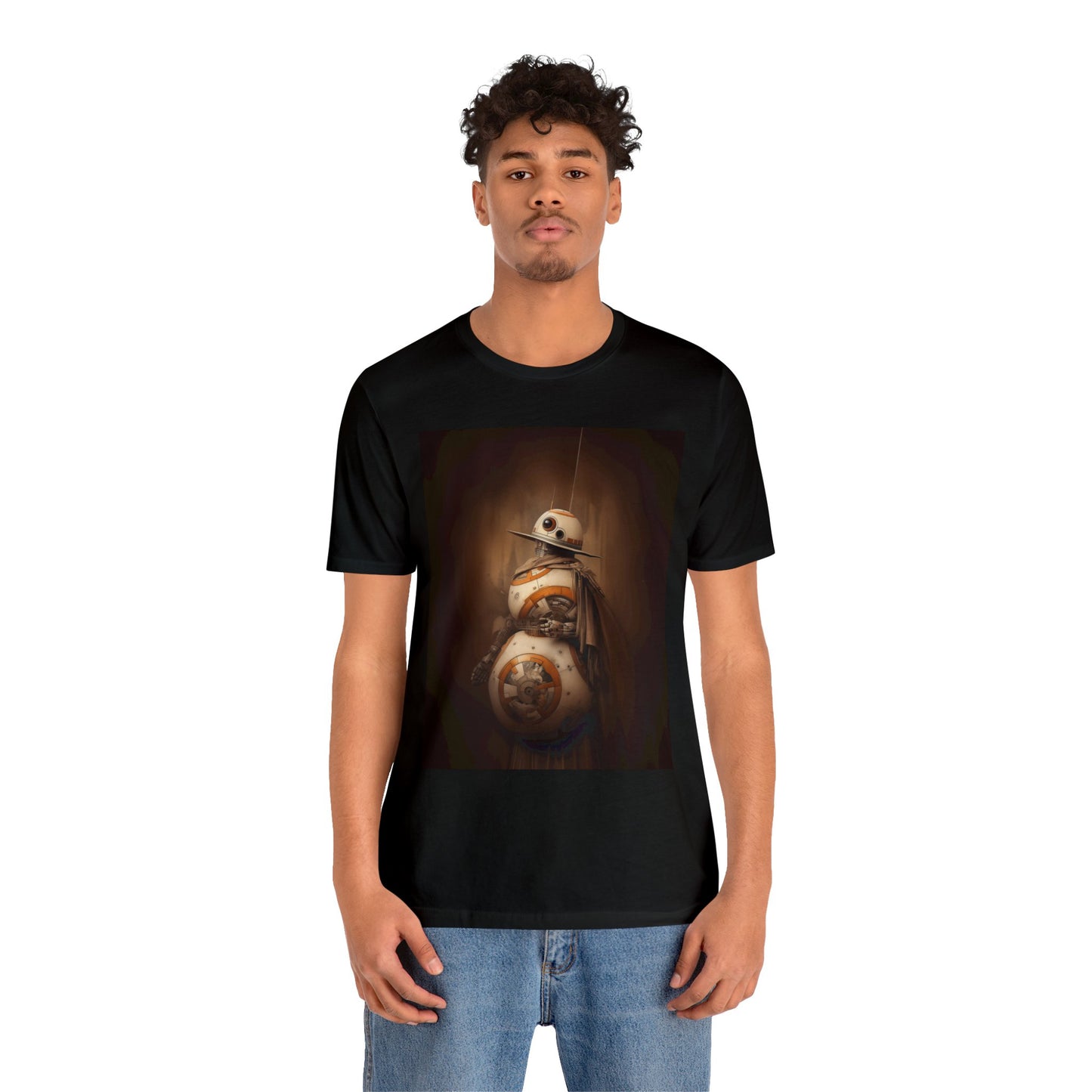 Unisex Jersey Short Sleeve Tee - BB-8Wild West Photography Sepia Vintage Film