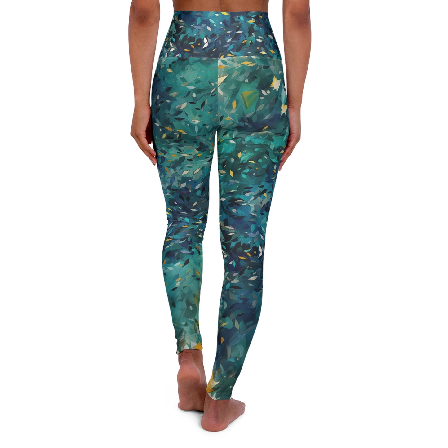 High Waisted Leggings - William Long Island Ombre